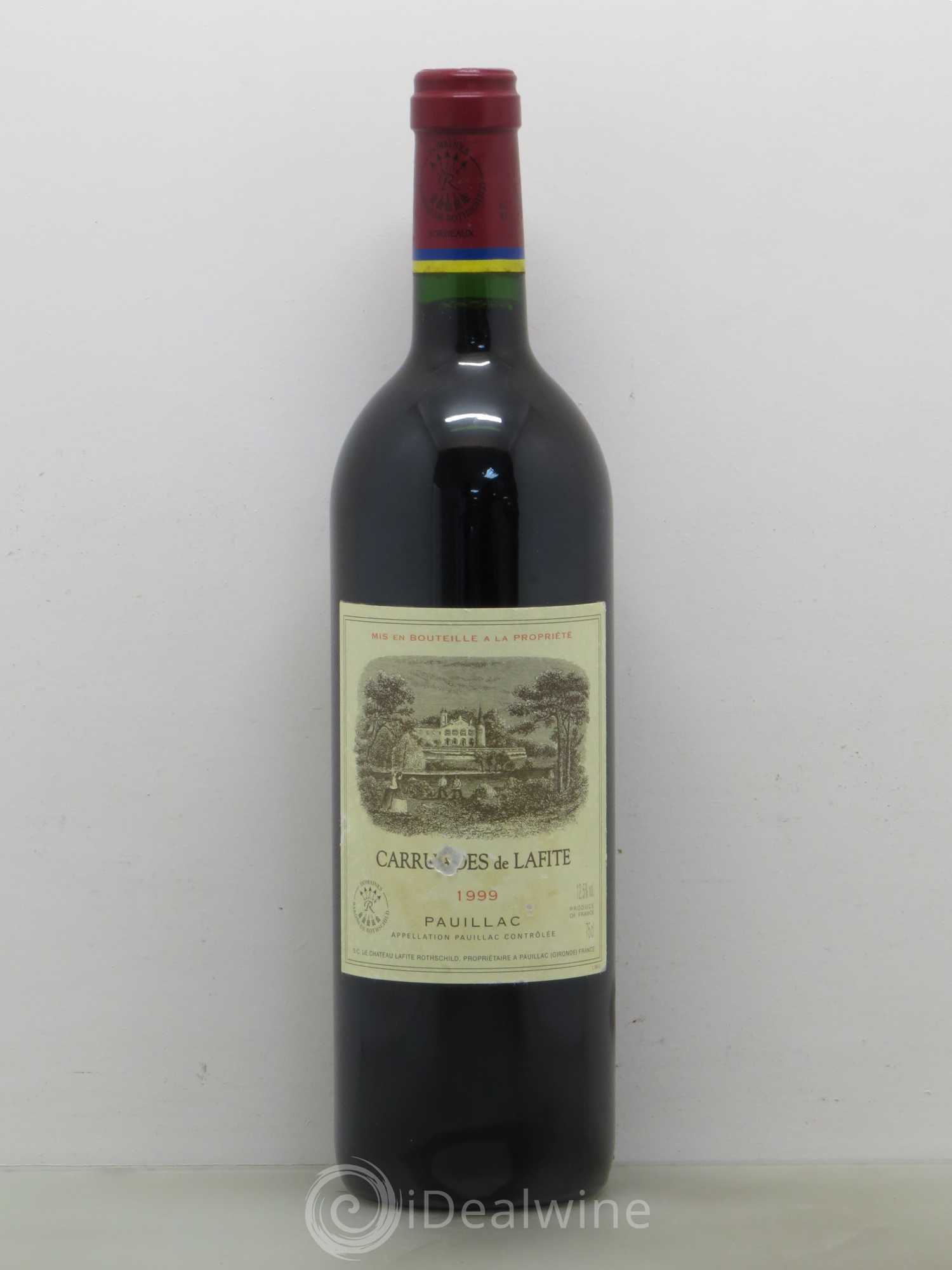 Carruades de Lafite Rothschild Second Vin 1999 - Lot de 1 bouteille - 0