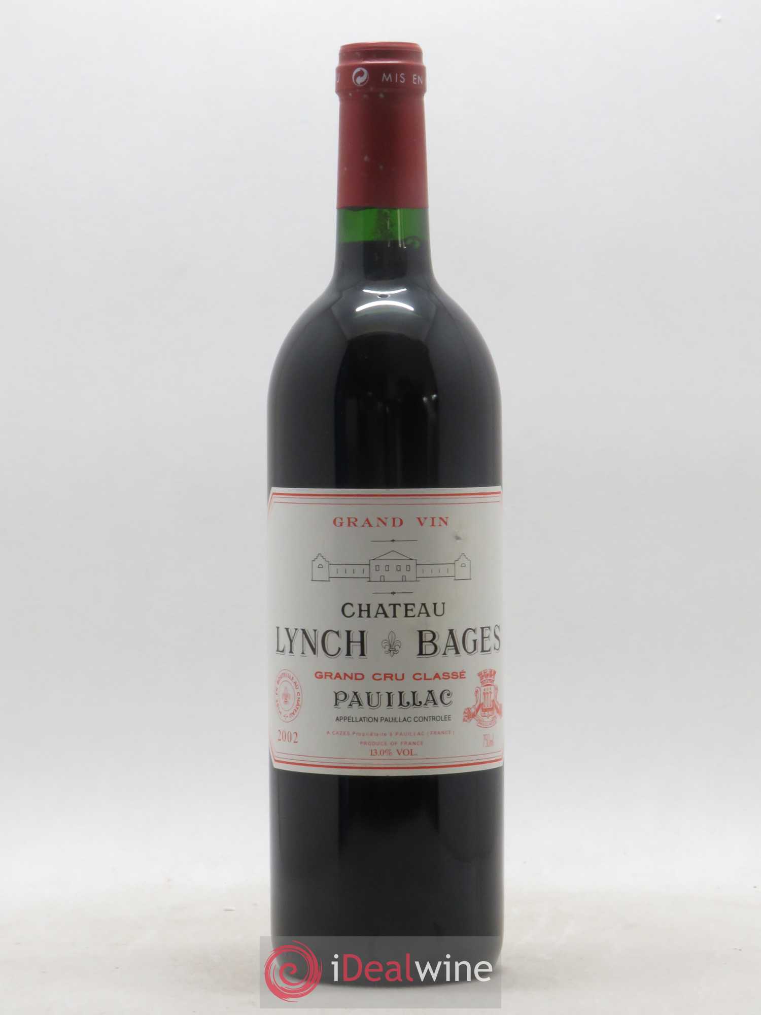 Château Lynch Bages 5ème Grand Cru Classé 2002 - Lot de 1 bouteille - 0