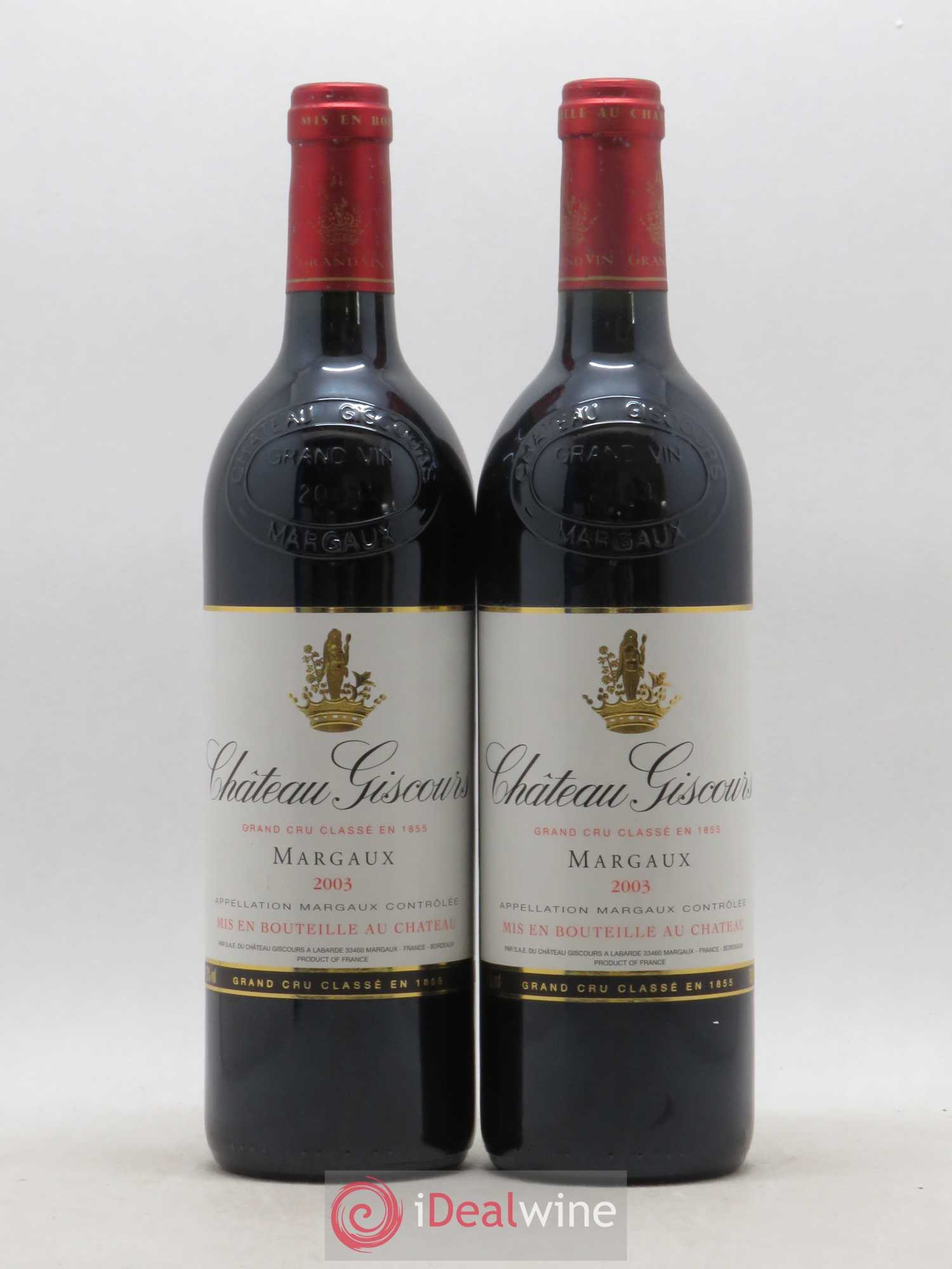 Château Giscours 3ème Grand Cru Classé 2003 - Lot de 2 bouteilles - 0