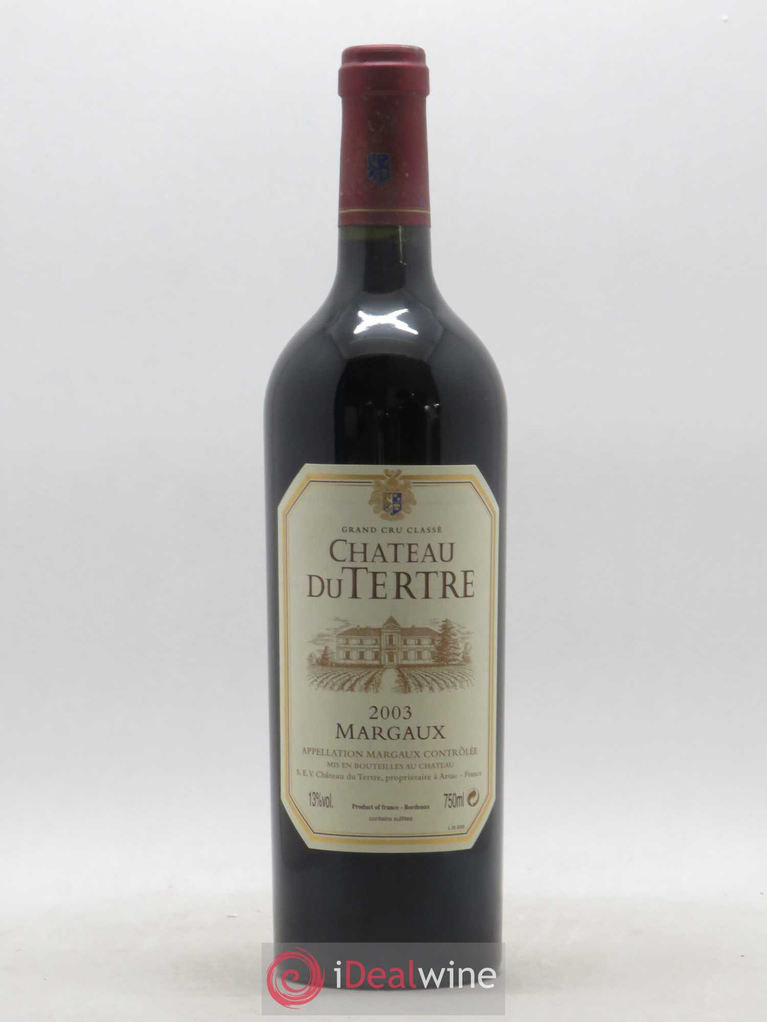 Château du Tertre 5ème Grand Cru Classé 2003 - Lot de 1 bouteille - 0