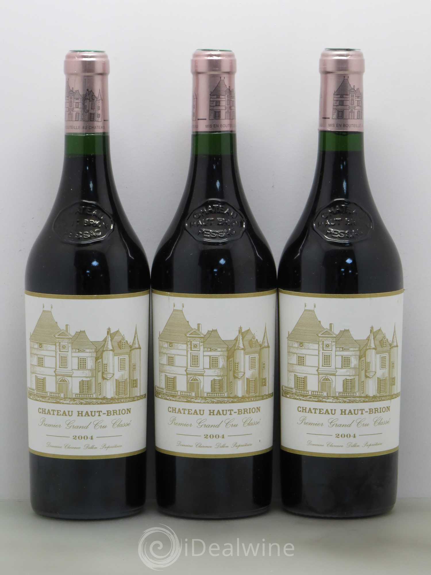 Château Haut Brion 1er Grand Cru Classé 2004 - Lot de 3 bouteilles - 0