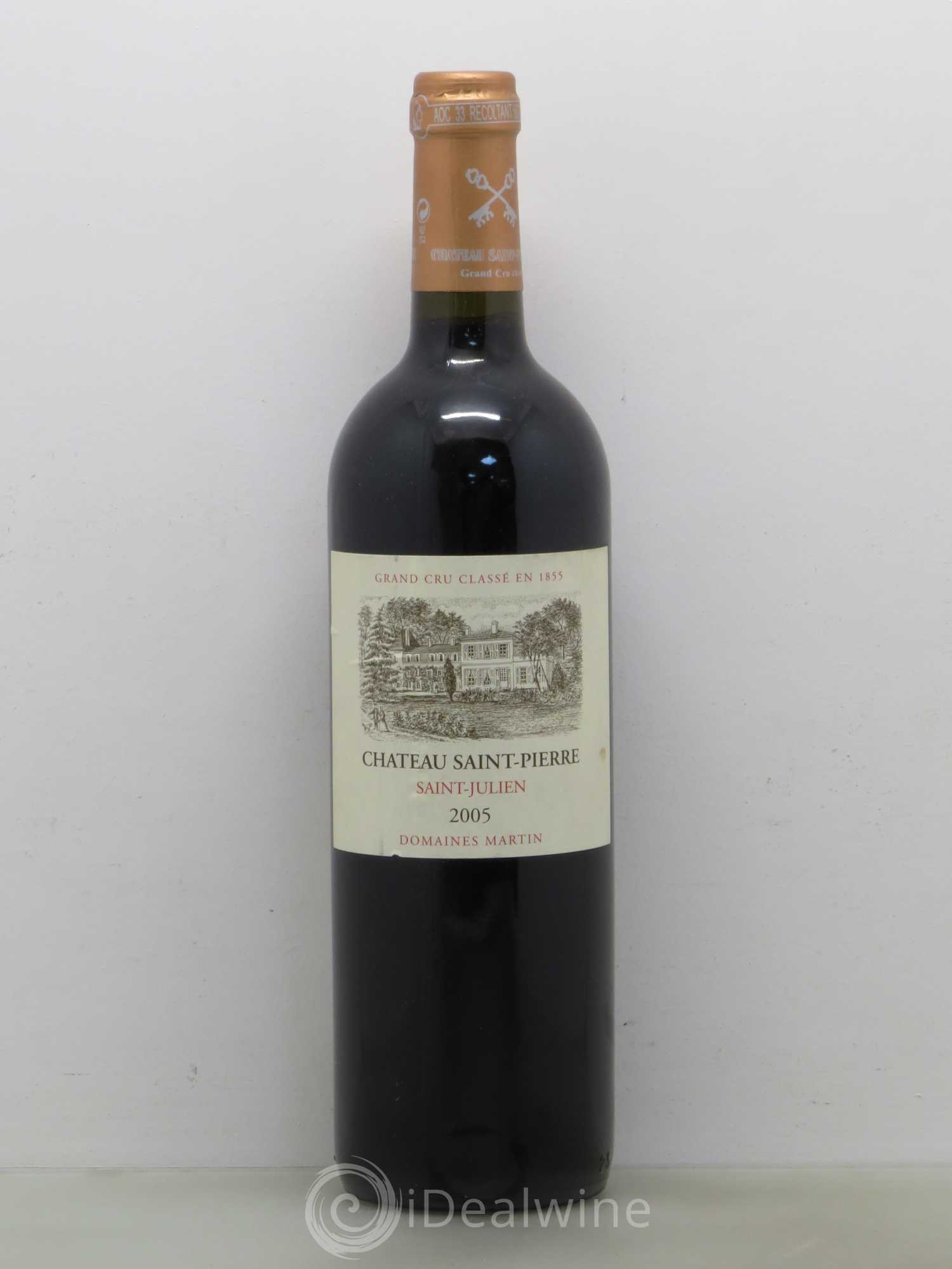 Château Saint-Pierre 4ème Grand Cru Classé 2005 - Lot de 1 bouteille - 0