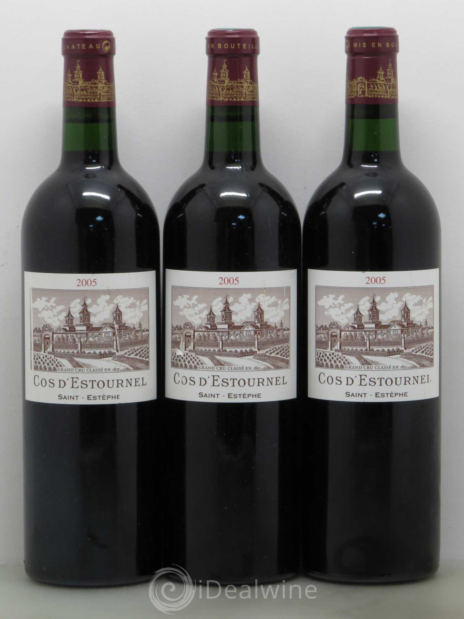 Cos d'Estournel 2ème Grand Cru Classé 2005 - Lot de 3 bouteilles - 0