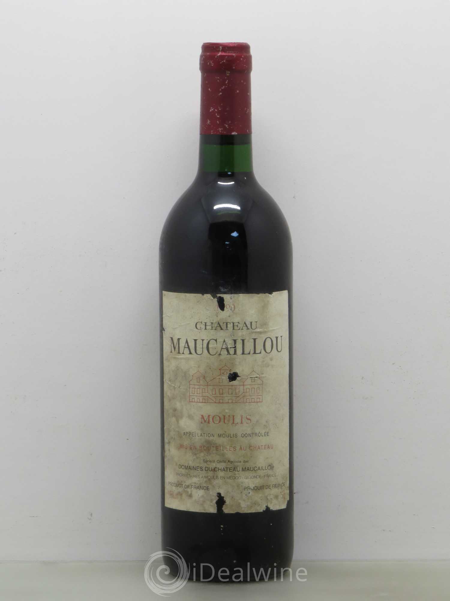 Château Maucaillou 1990 - Lot de 1 bouteille - 0