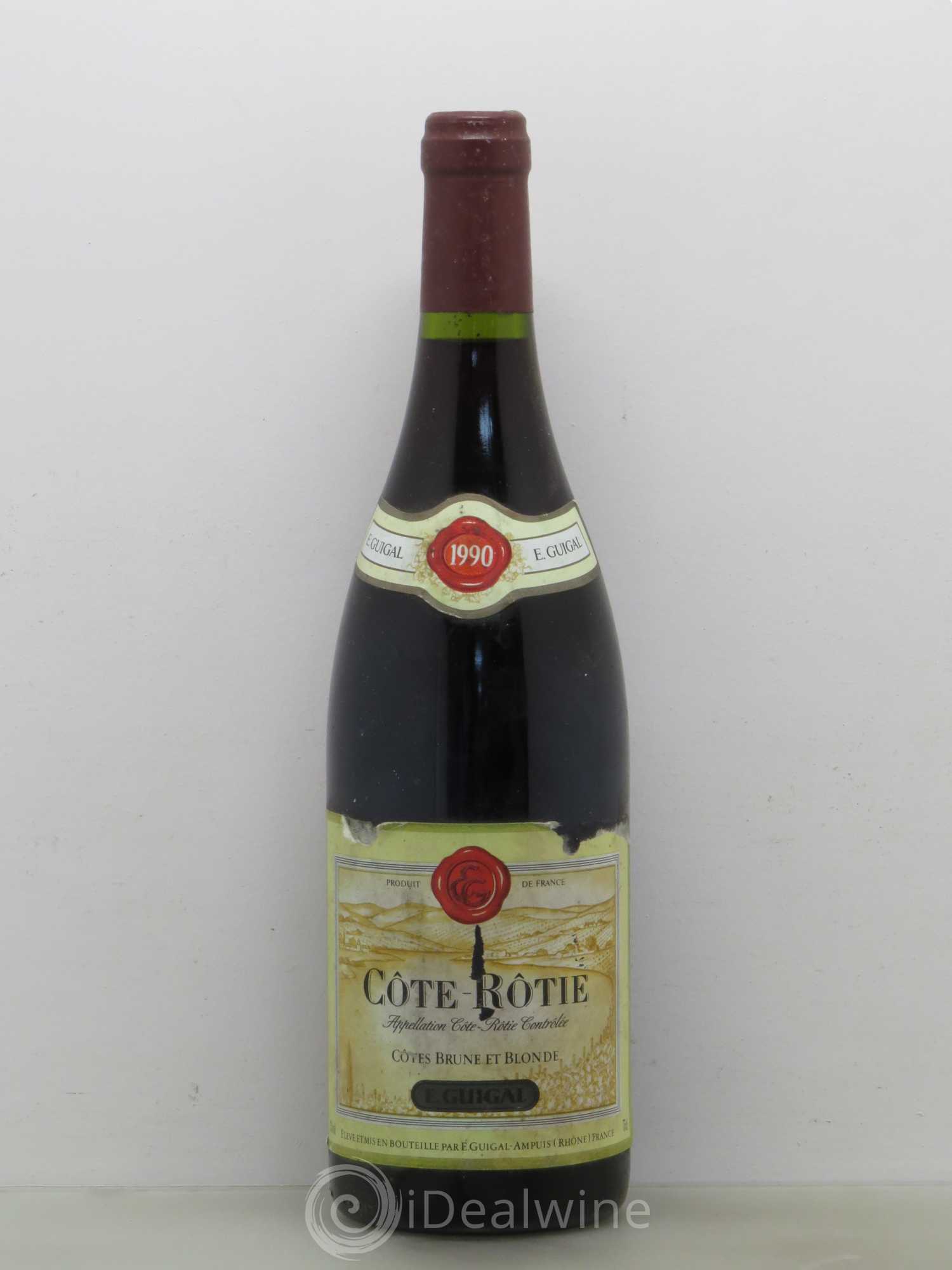 Côte-Rôtie Côtes Brune et Blonde Guigal 1990 - Lot de 1 bouteille - 0