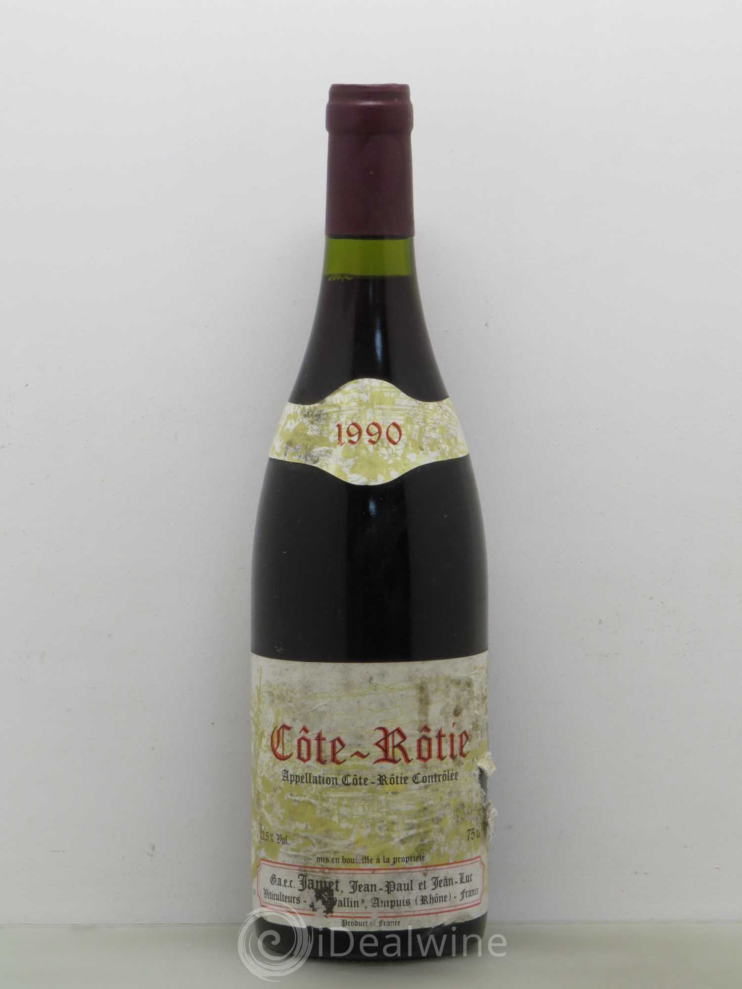 Côte-Rôtie Jamet (Domaine) 1990 - Lot de 1 bouteille - 0