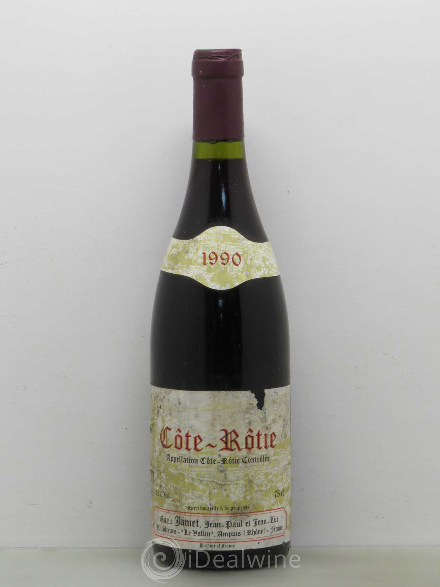 Côte-Rôtie Jamet (Domaine) 1990 - Lot de 1 bouteille - 0