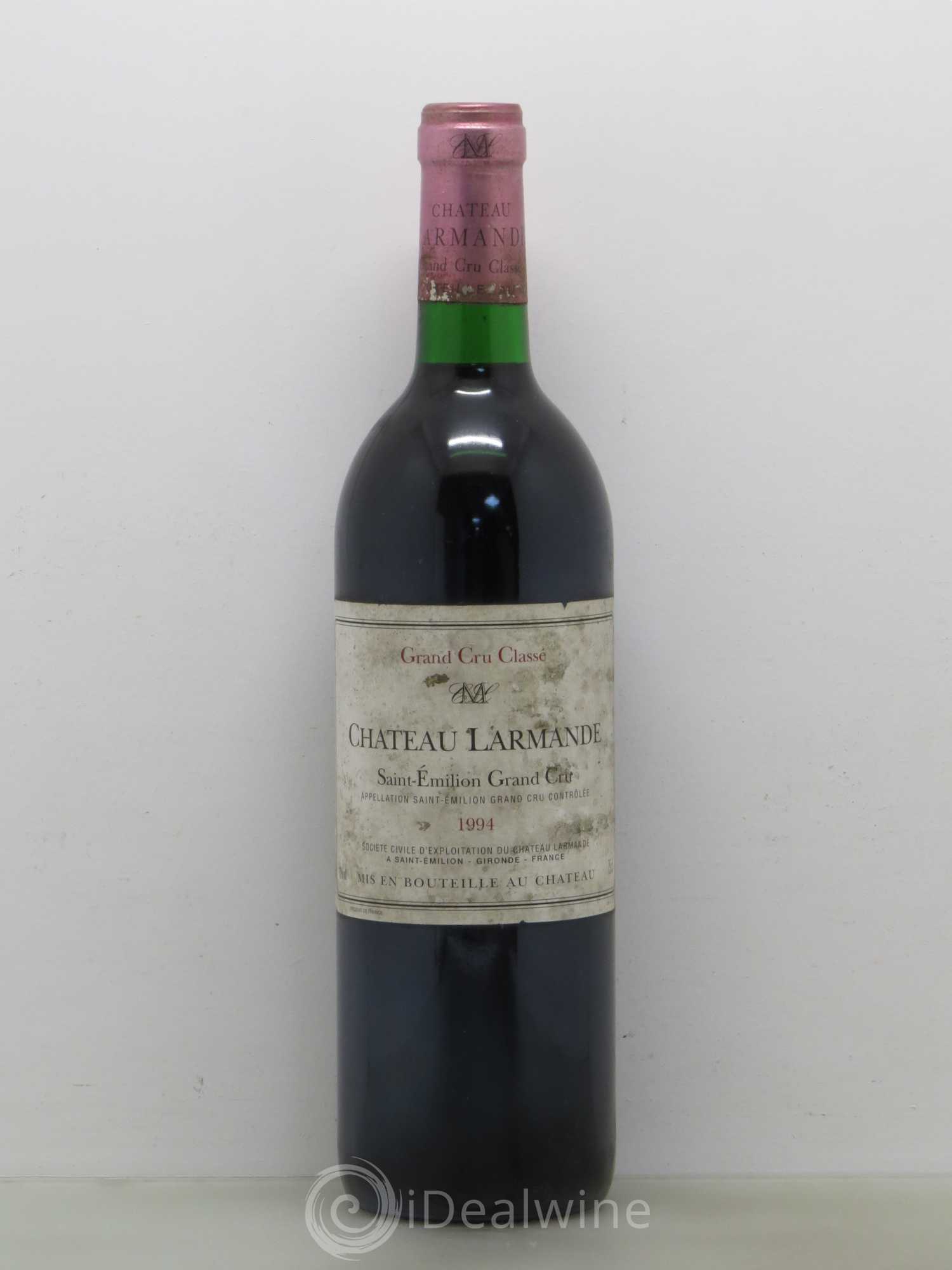 Château Larmande Grand Cru Classé 1994 - Lot de 1 bouteille - 0