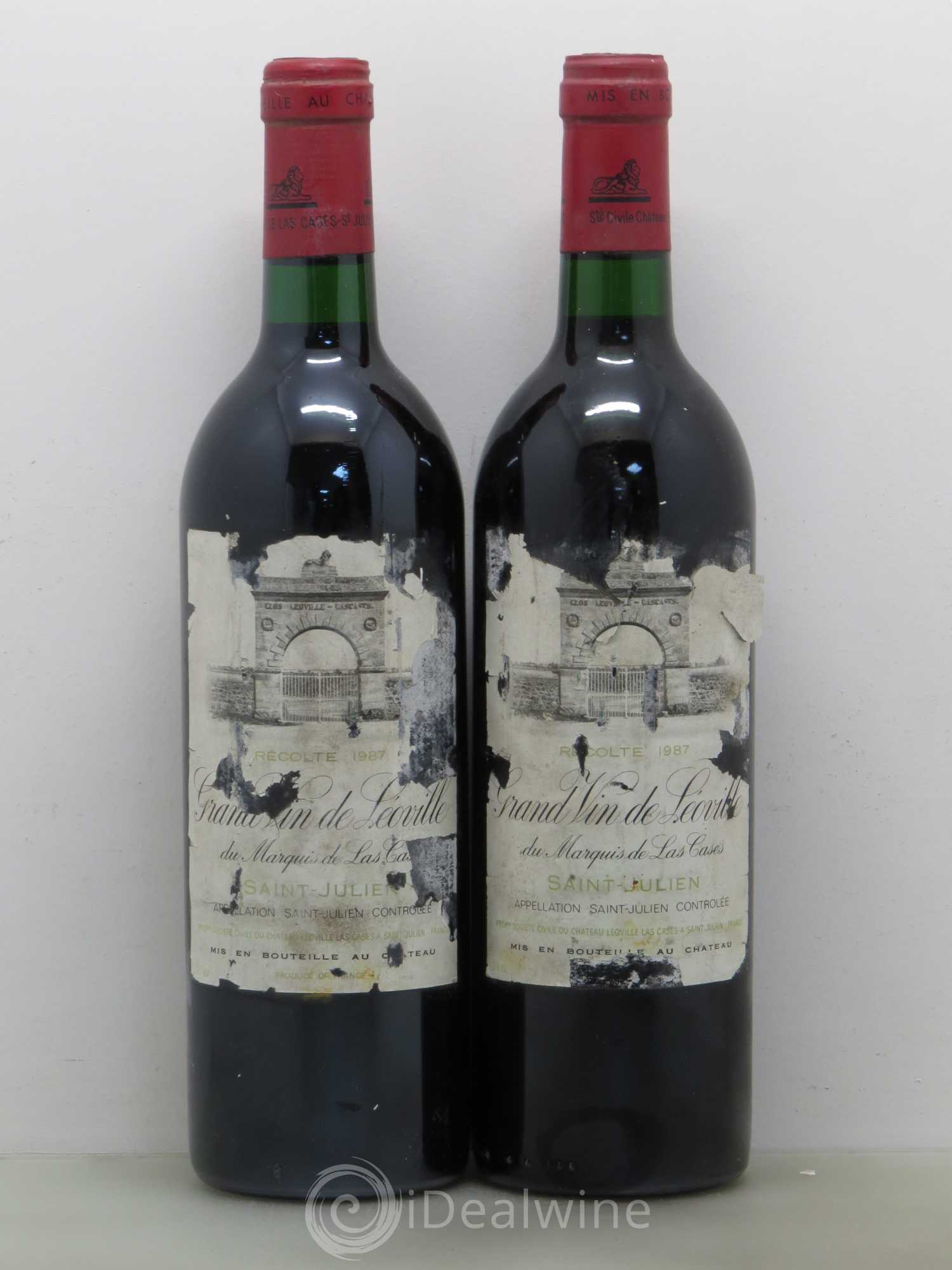 Château Léoville Las Cases 2ème Grand Cru Classé 1987 - Lot de 2 bouteilles - 0