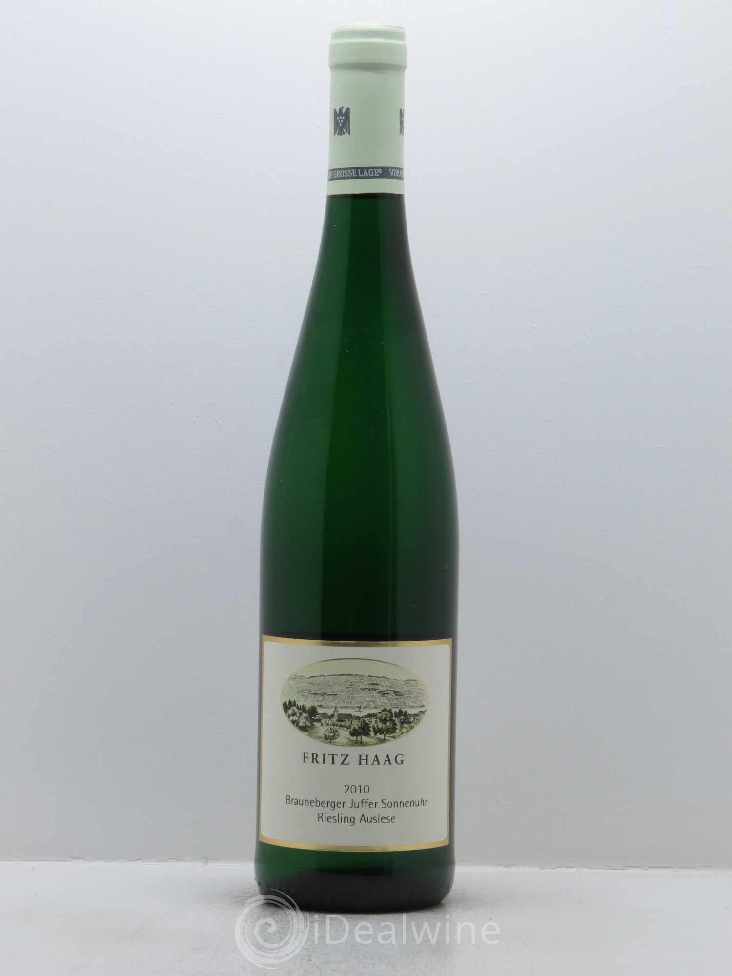 Riesling Fritz Haag Brauneberger Juffer Sonnenuhr Auslese 2010 - Lot de 1 bouteille - 0