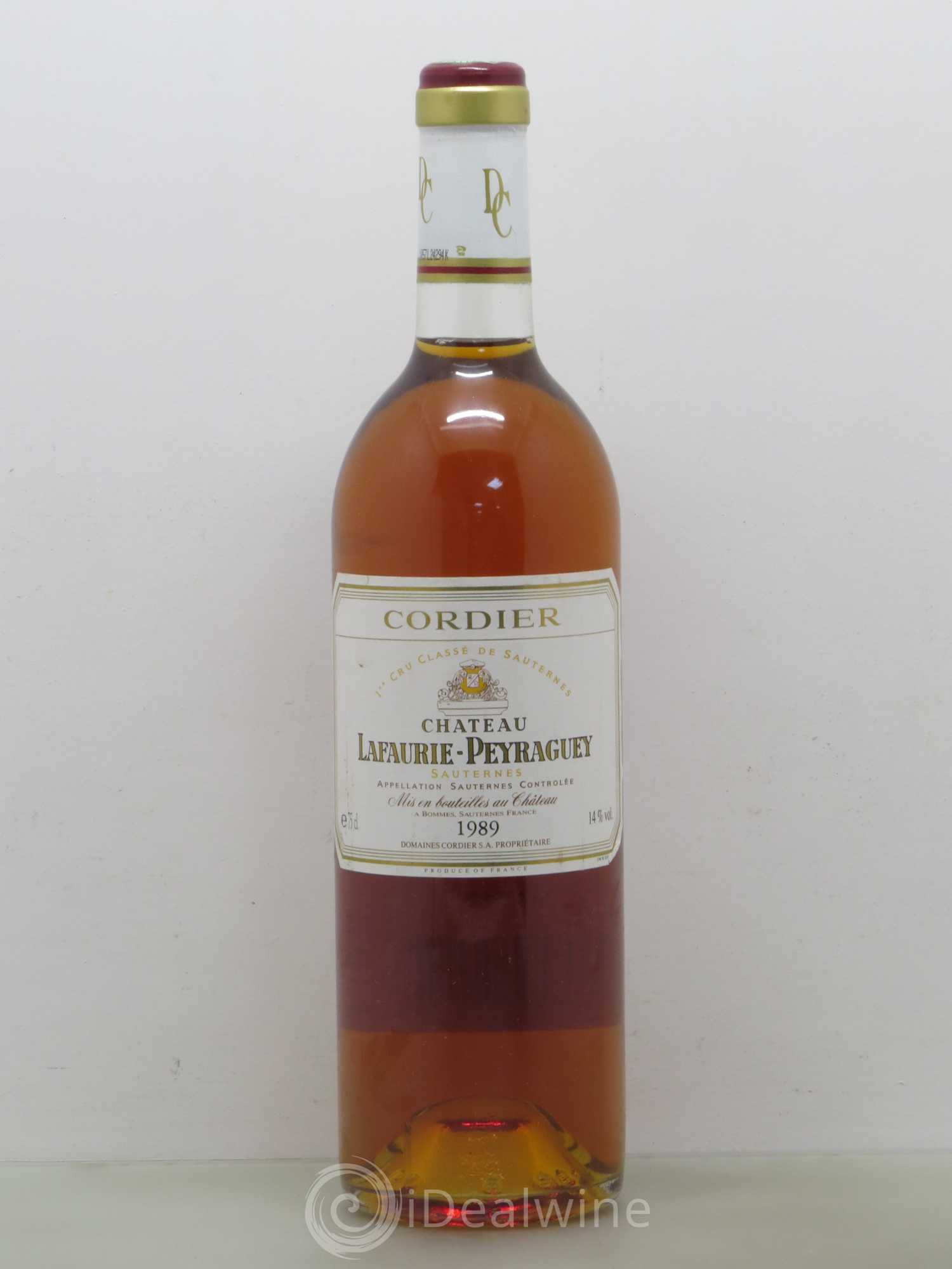 Château Lafaurie-Peyraguey 1er Grand Cru Classé 1989 - Lotto di 1 bottiglia - 0
