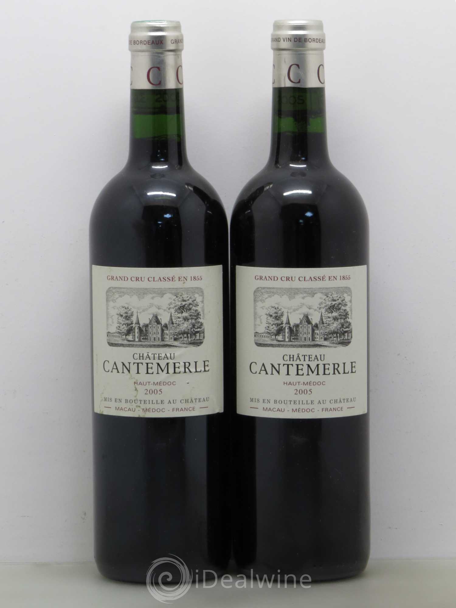 Château Cantemerle 5ème Grand Cru Classé 2005 - Lot de 2 bouteilles - 0