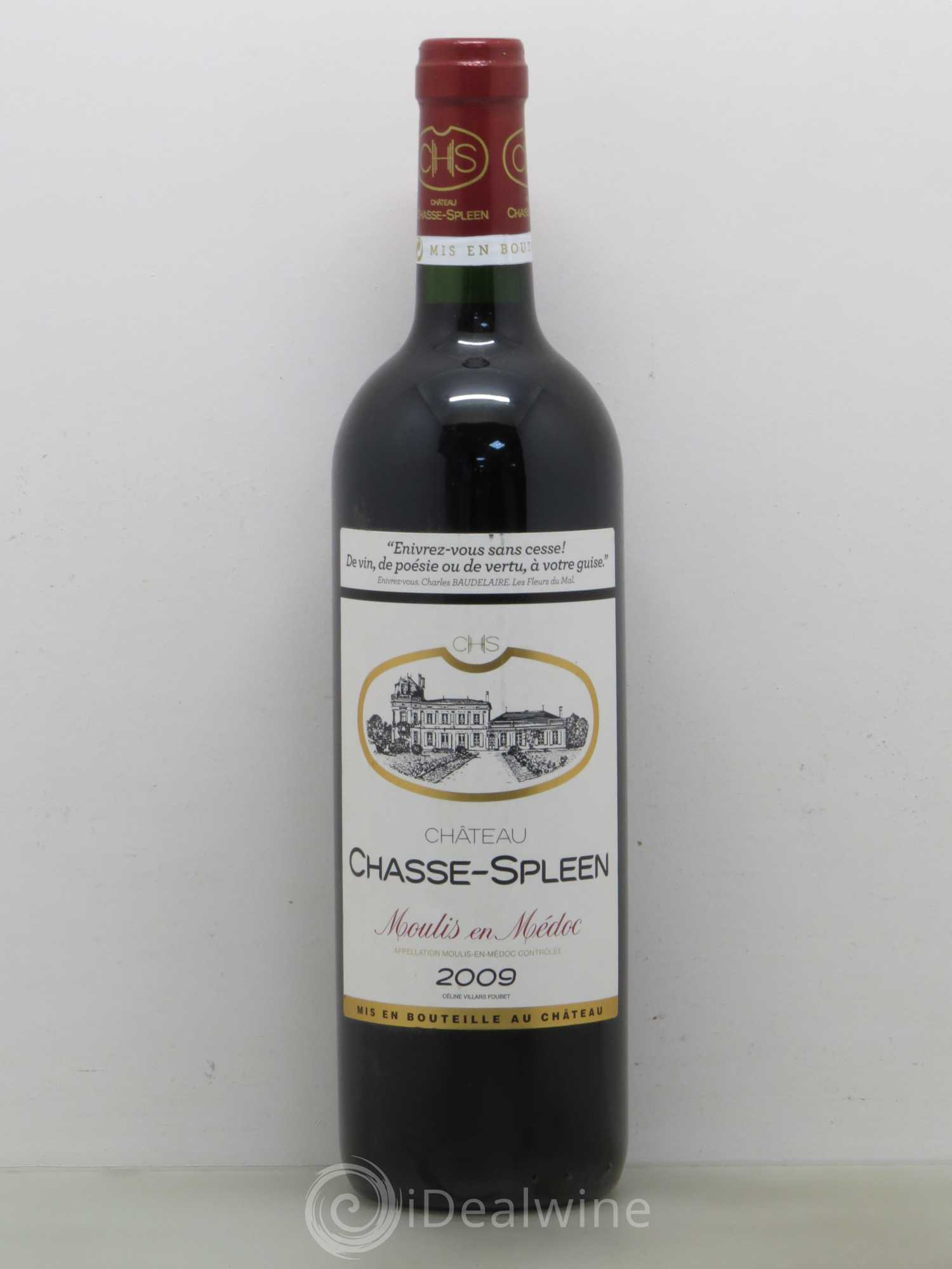 Château Chasse Spleen 2009 - Lot de 1 bouteille - 0