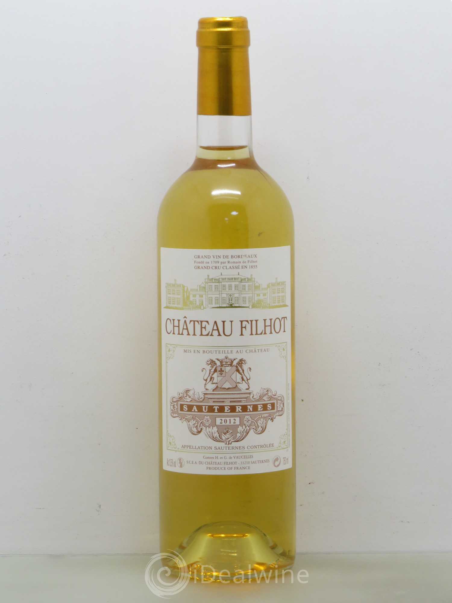 Château Filhot 2ème Grand Cru Classé 2012 - Lotto di 1 bottiglia - 0
