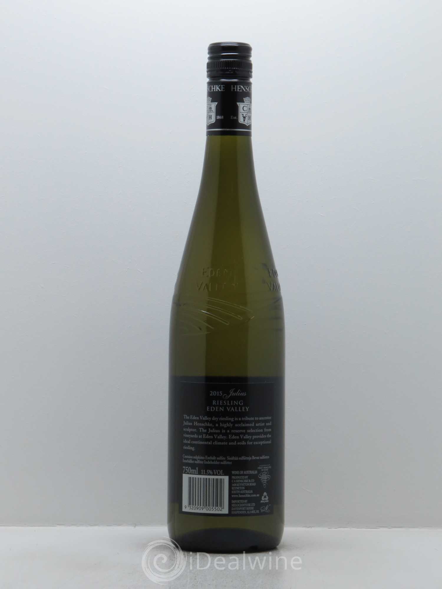 Riesling Julius Eden Valley Henschke 2015 - Posten von 1 Flasche - 1