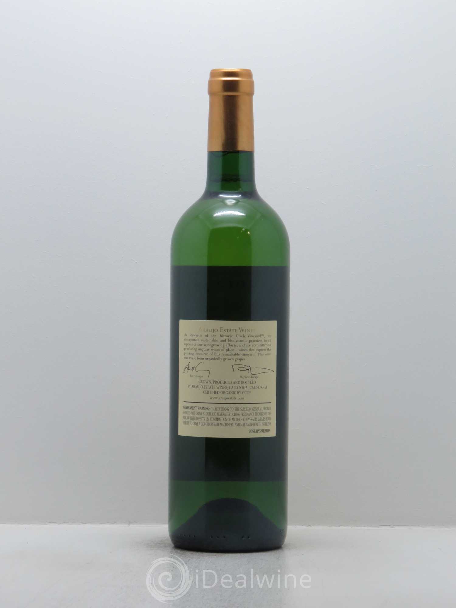 Eisele Vineyard Araujo Estate Wines Sauvignon Blanc 2012 - Lot de 1 bouteille - 1