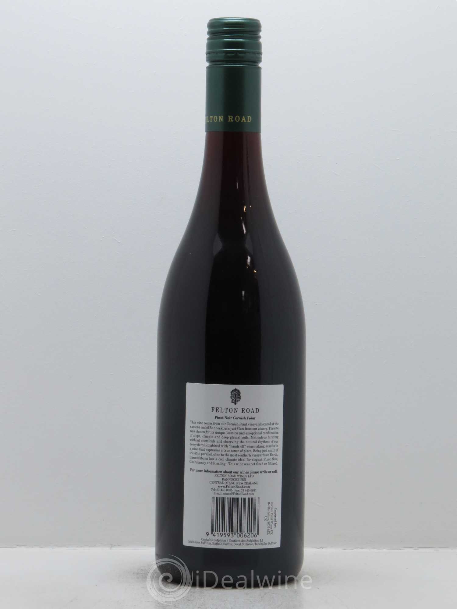 Central Otago Felton Road Cornish Point Pinot Noir 2016 - Lot de 1 bouteille - 1