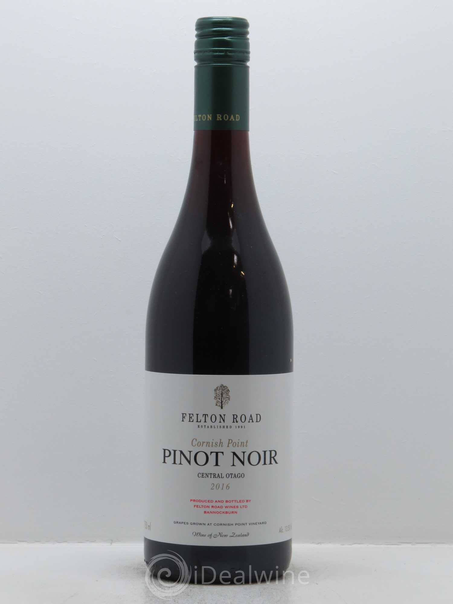 Central Otago Felton Road Cornish Point Pinot Noir 2016 - Lot de 1 bouteille - 0