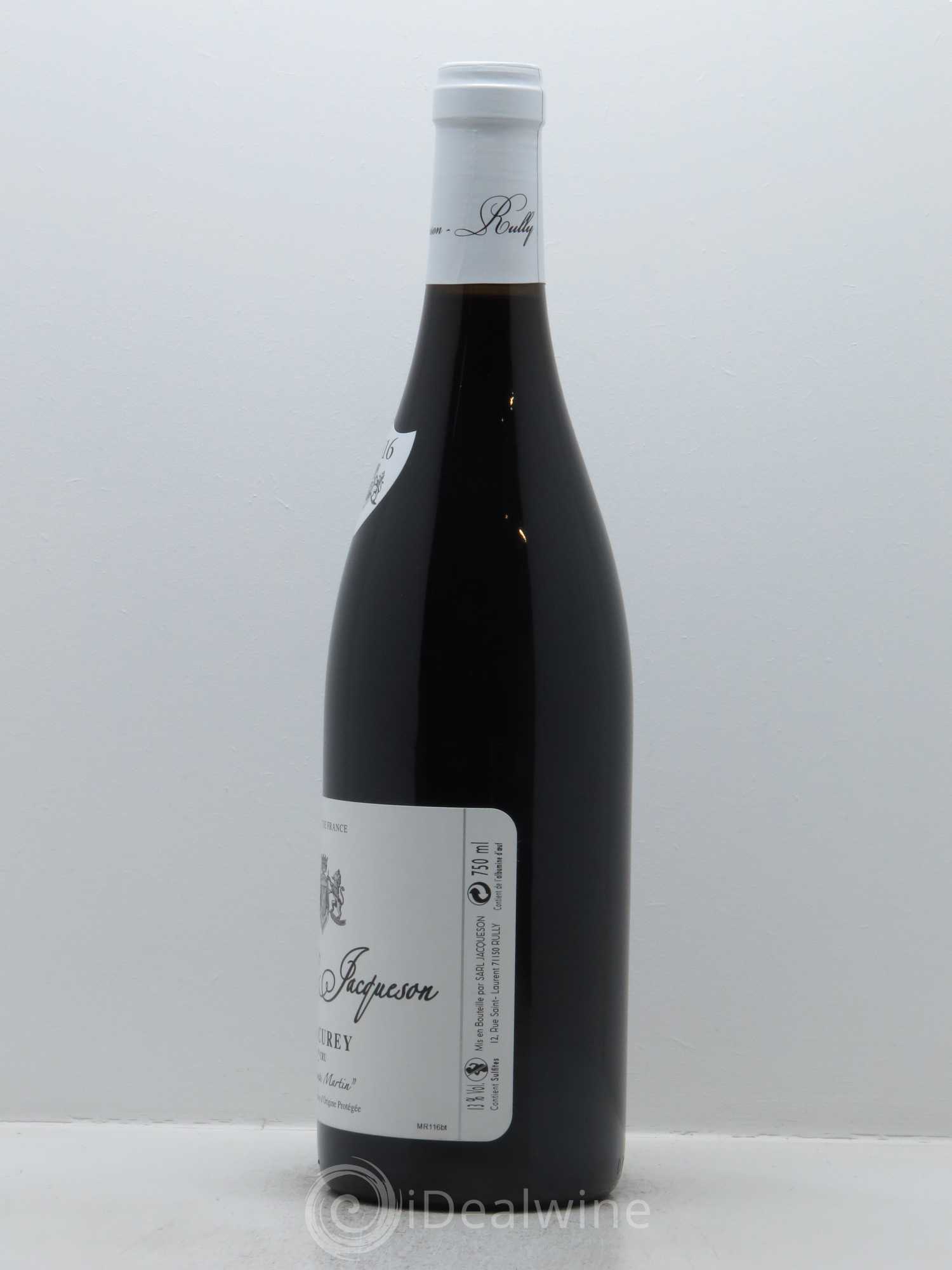 Mercurey 1er Cru Les Champs Martin Paul & Marie Jacqueson 2016 - Lot de 1 bouteille - 1