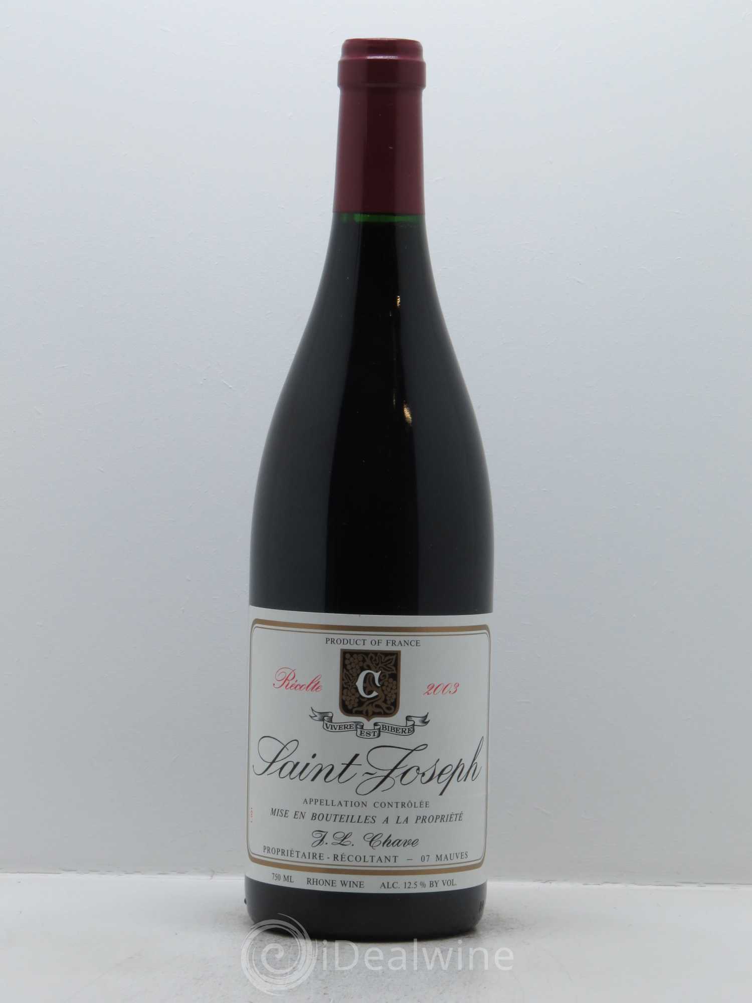 Saint-Joseph Jean-Louis Chave 2003 - Lot de 1 bouteille - 0