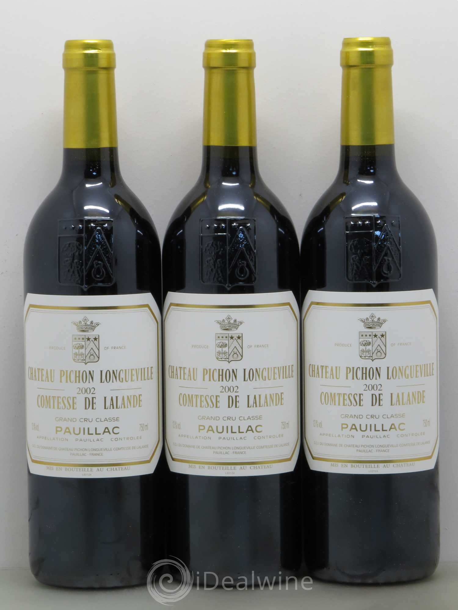 Château Pichon Longueville Comtesse de Lalande 2ème Grand Cru Classé 2002 - Lot de 6 bouteilles - 1