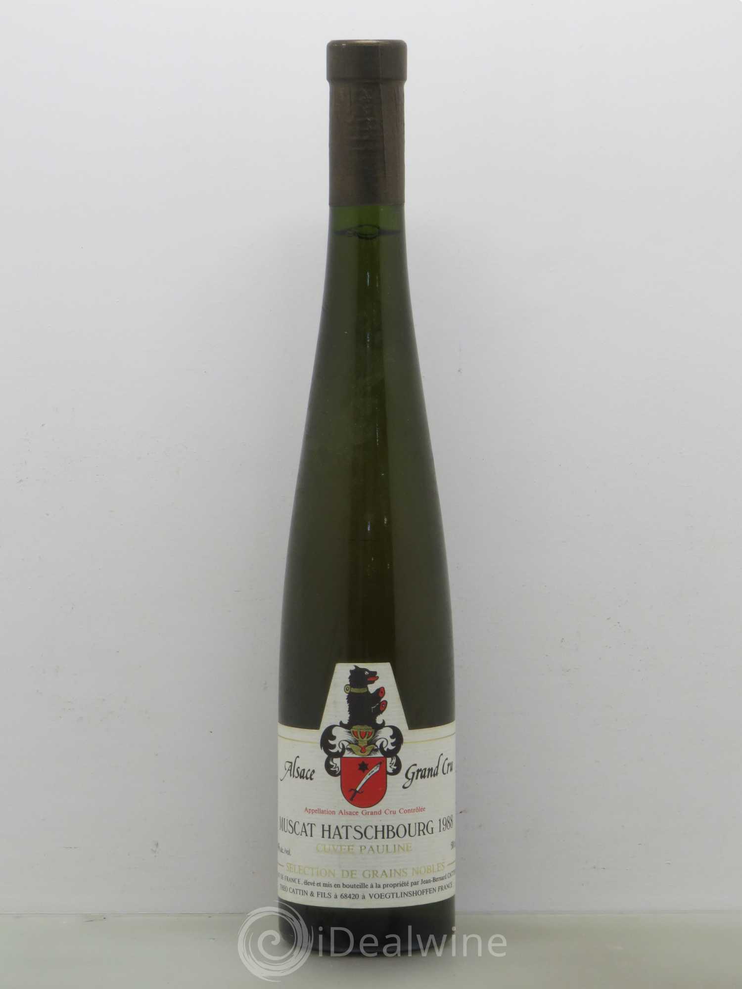 Alsace Muscat Hatchburg Sélection de Grains Nobles Cuvée Pauline Théo Cattin 1988 - Posten von 1 Flasche - 0