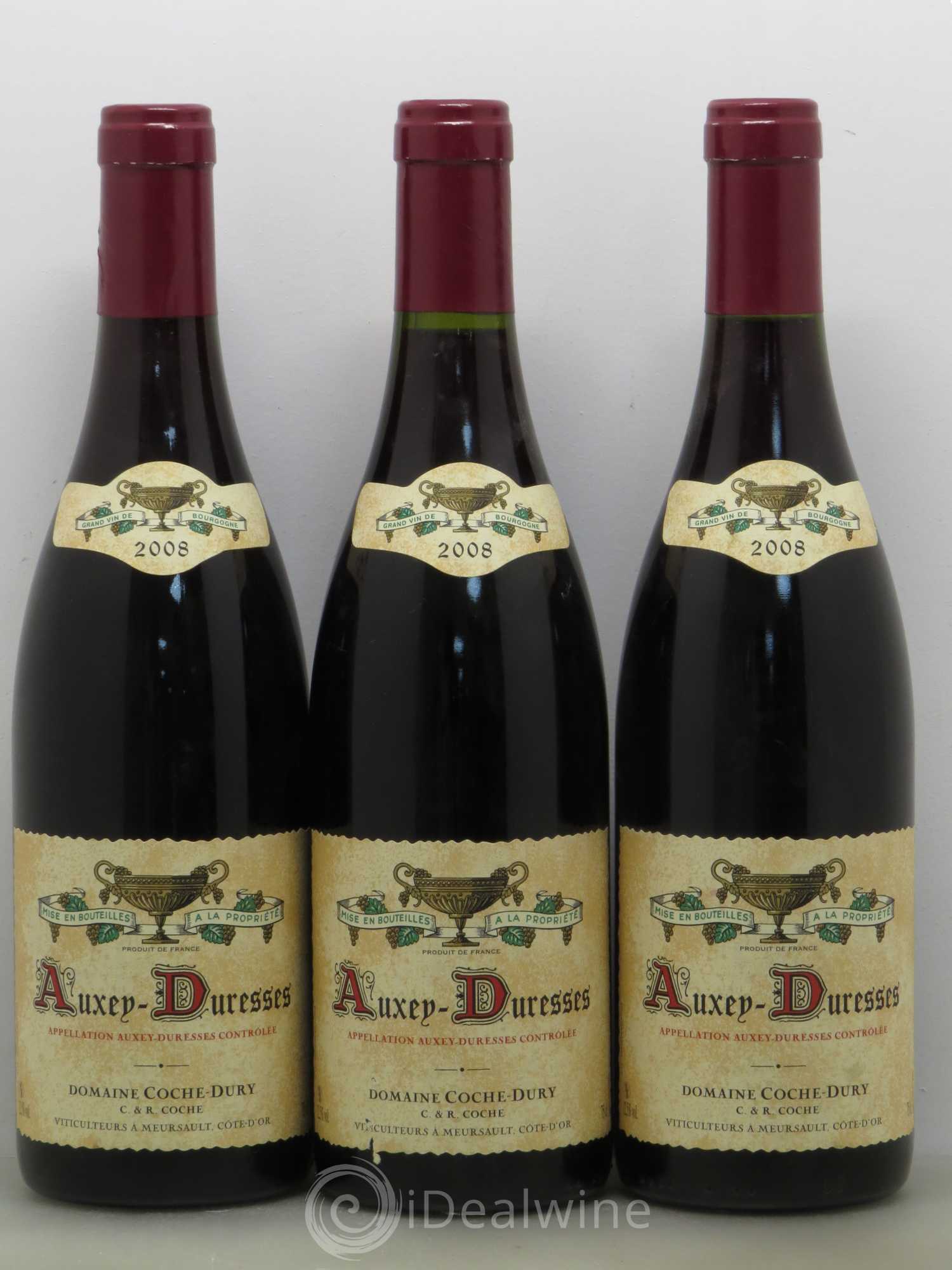 Auxey-Duresses Coche Dury (Domaine) 2008 - Lot de 3 bouteilles - 0