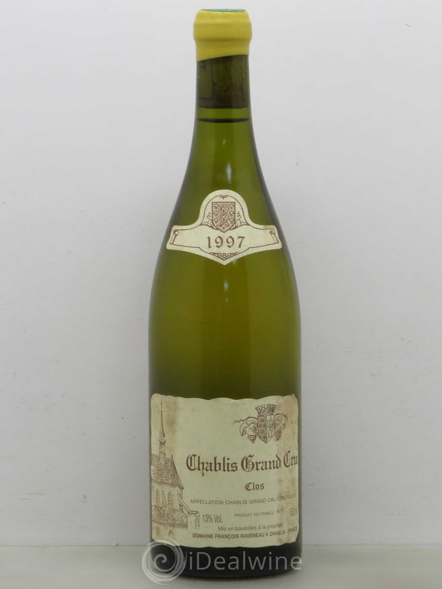 Chablis Grand Cru Clos Raveneau (Domaine) 1997 - Lot de 1 bouteille - 0