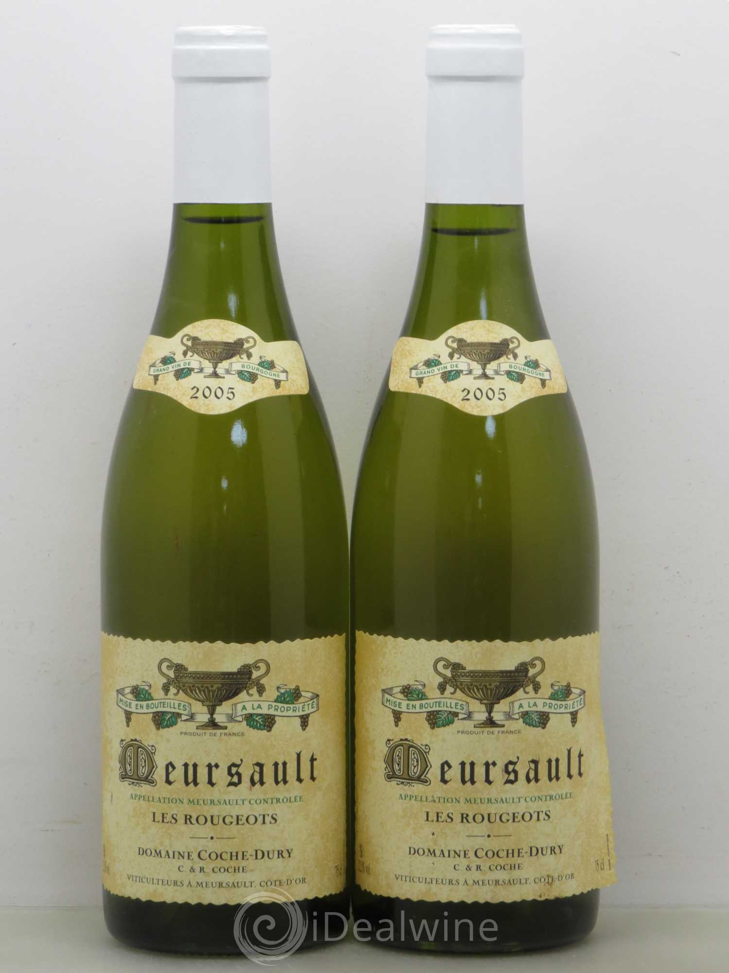 Meursault Les Rougeots Coche Dury (Domaine) 2005 - Lot de 2 bouteilles - 0