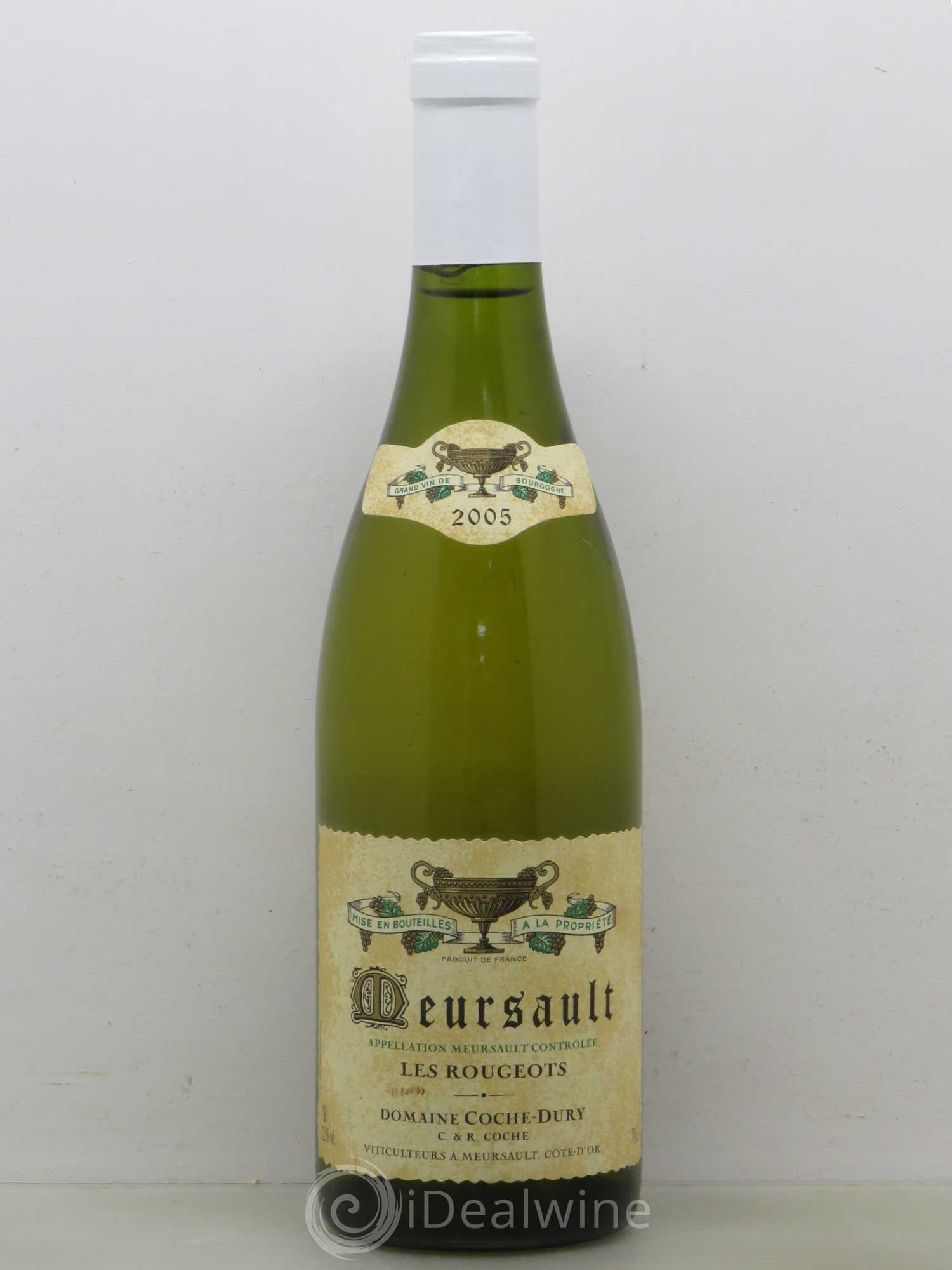 Meursault Les Rougeots Coche Dury (Domaine) 2005 - Lot de 1 bouteille - 0