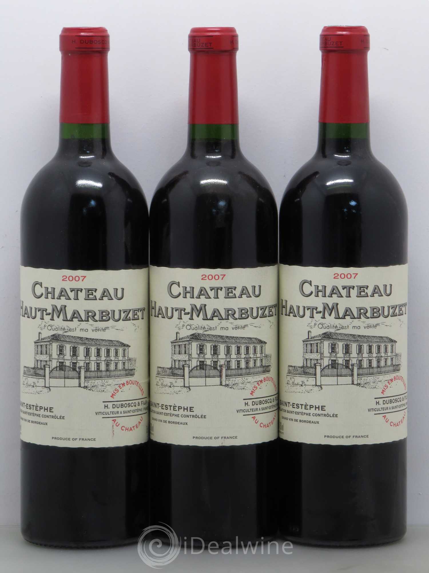Château Haut Marbuzet 2007 - Lot de 12 bouteilles - 1