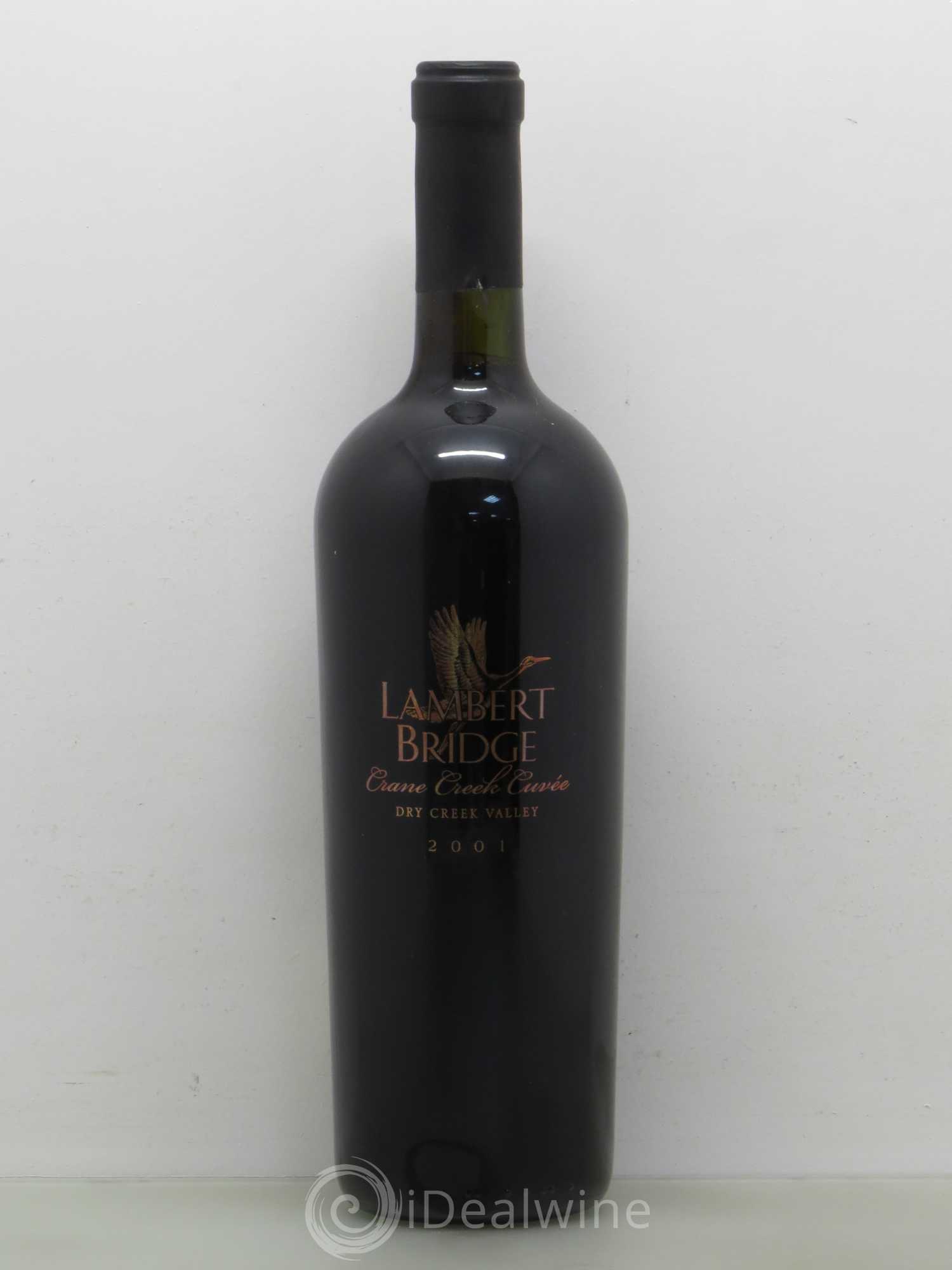 USA Crane Creek cuvee dry creek Valley Lambert Bridge 2001 - Posten von 1 Flasche - 0