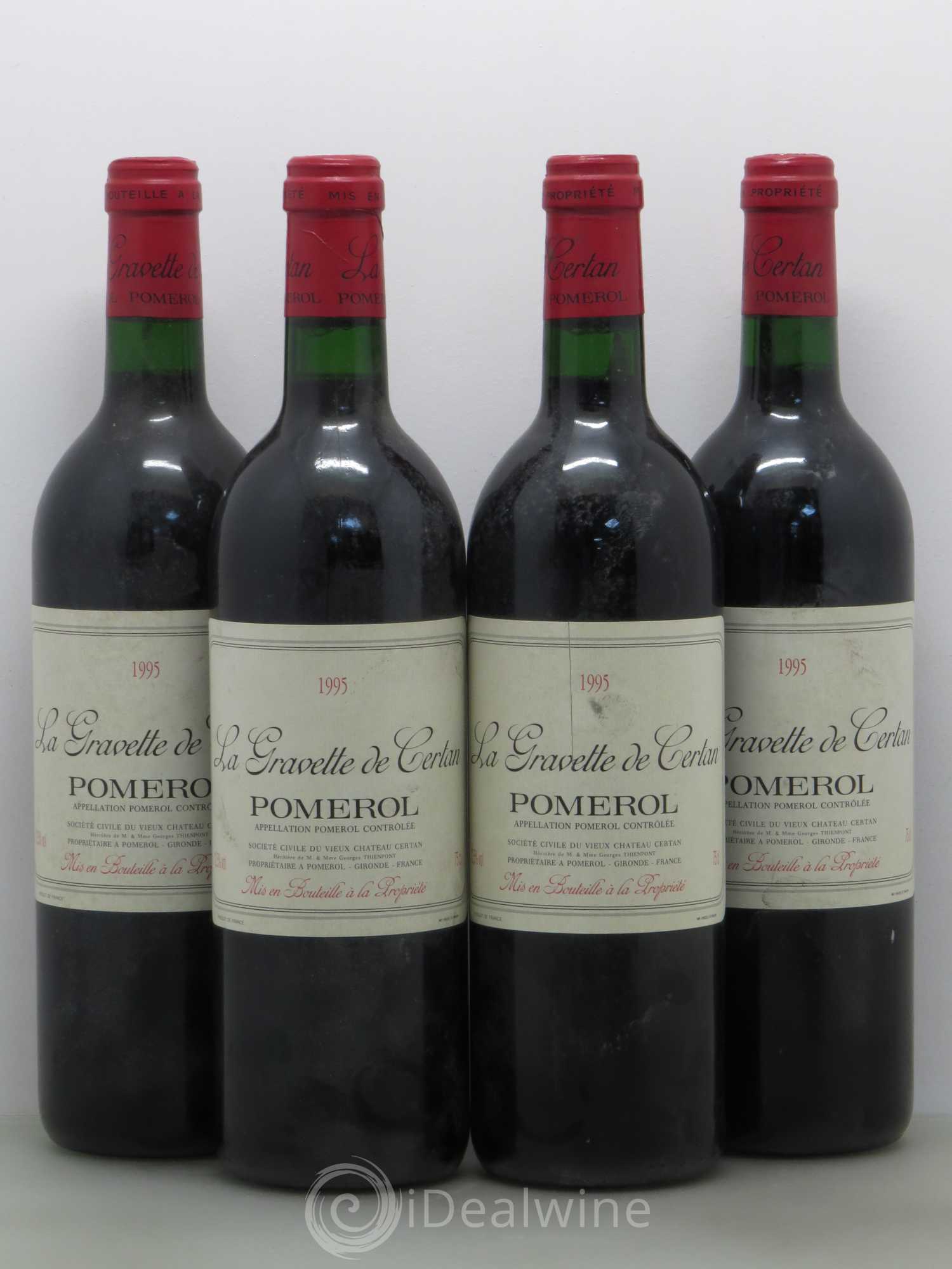 La Gravette de Certan 1995 - Lot de 4 bouteilles - 0