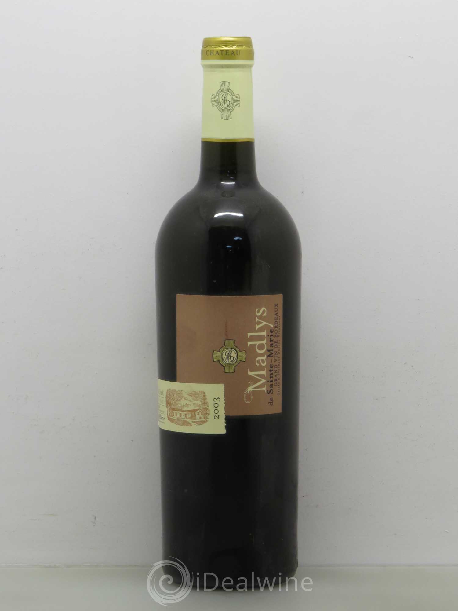 Entre-deux-Mers Alios Madlys (sans prix de réserve) 2003 - Posten von 1 Flasche - 0