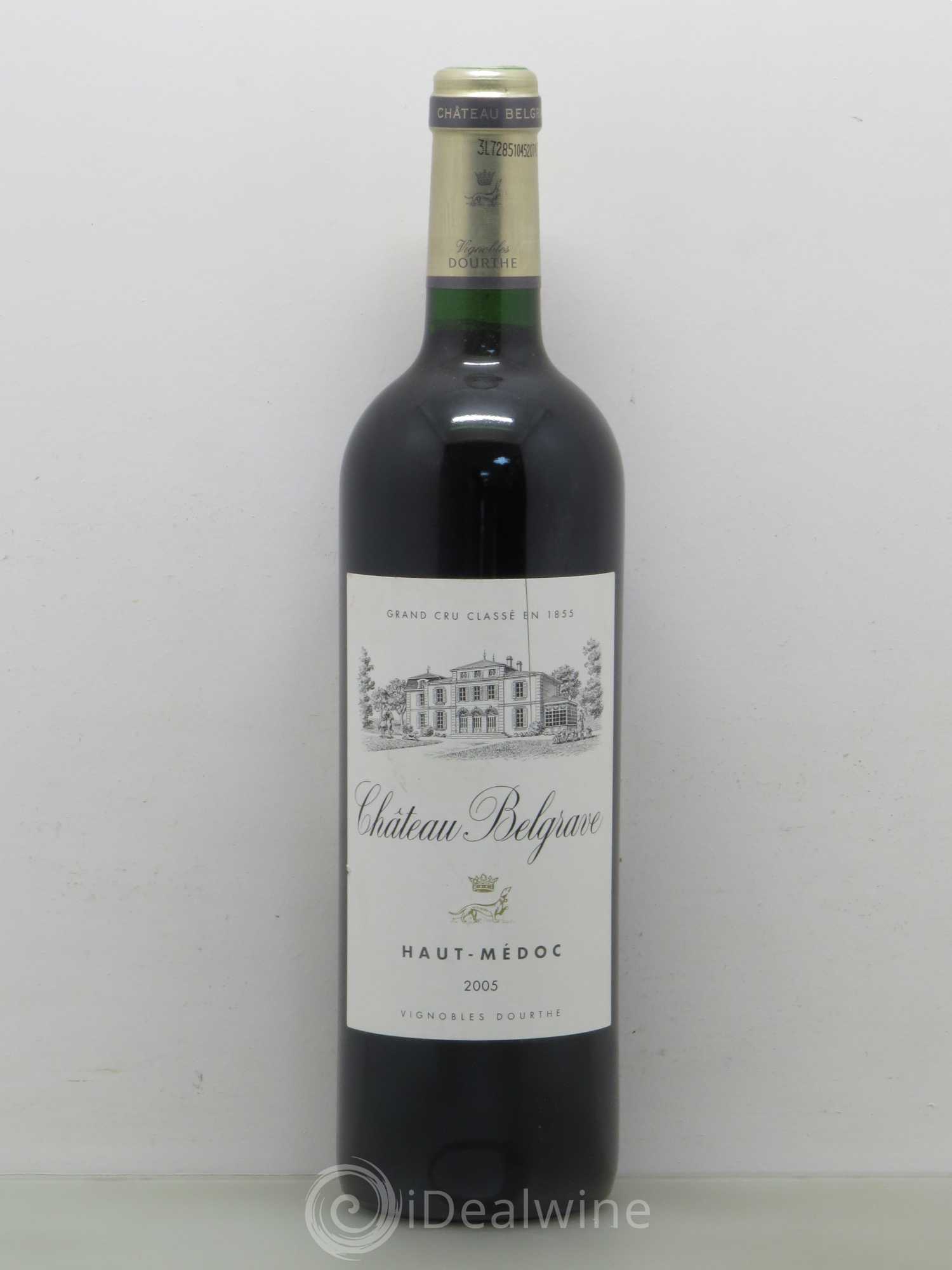 Château Belgrave 5ème Grand Cru Classé 2005 - Lot de 1 bouteille - 0