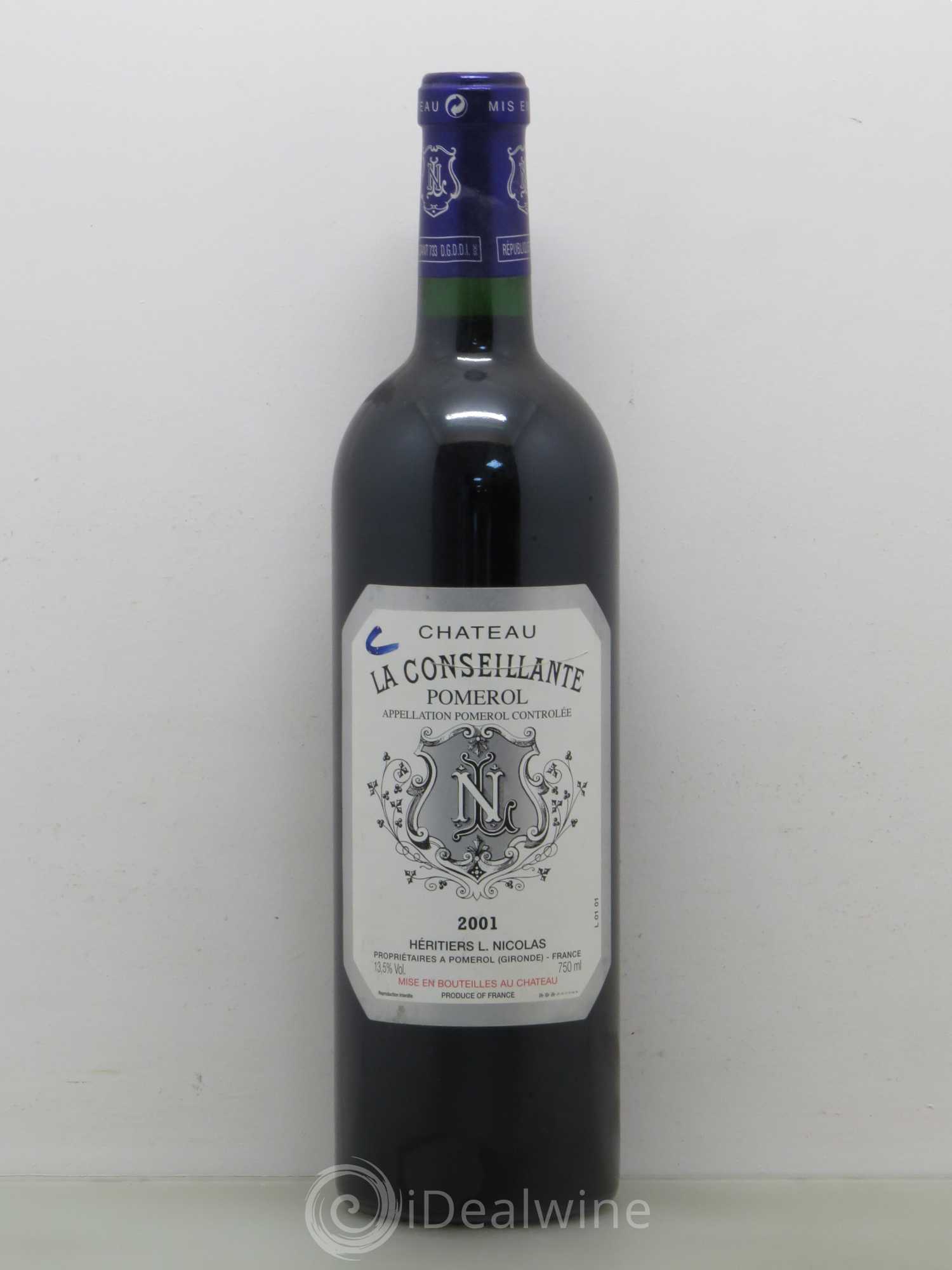 Château la Conseillante 2001 - Lot de 1 bouteille - 0