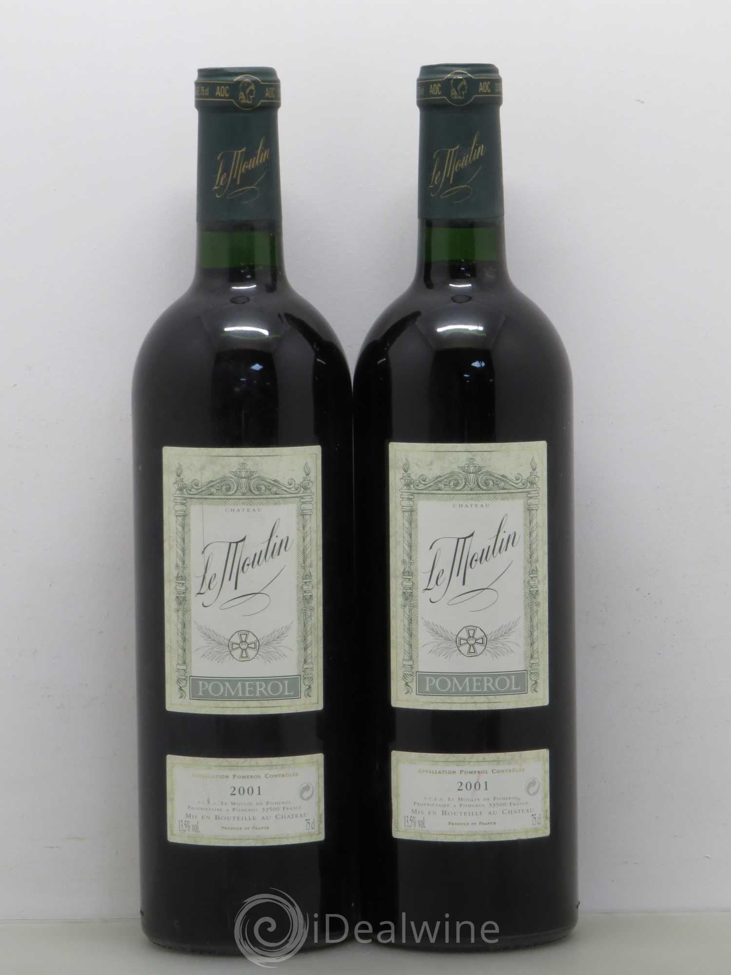 Château le Moulin 2001 - Lot de 2 bouteilles - 0