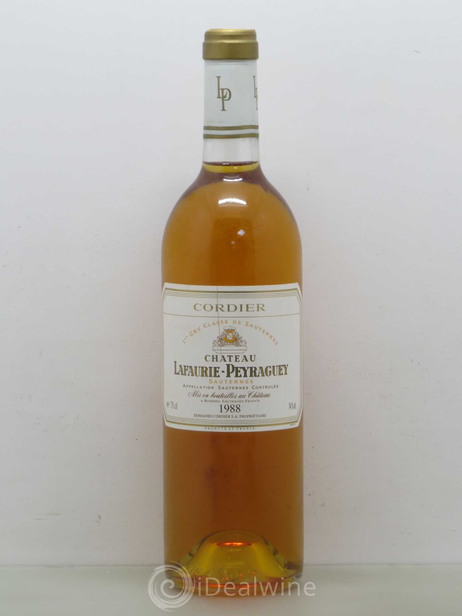 Château Lafaurie-Peyraguey 1er Grand Cru Classé 1988 - Lotto di 1 bottiglia - 0