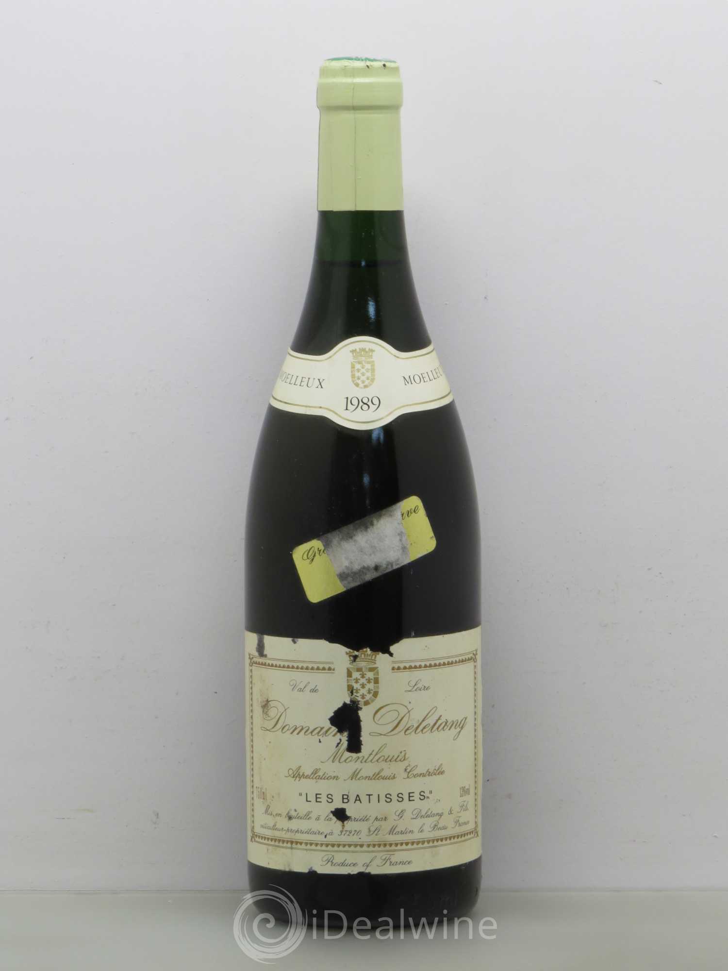 Montlouis-sur-Loire Les Bâtisses Grande Reserve Tris Domaine Deletang 1989 - Lotto di 1 bottiglia - 0