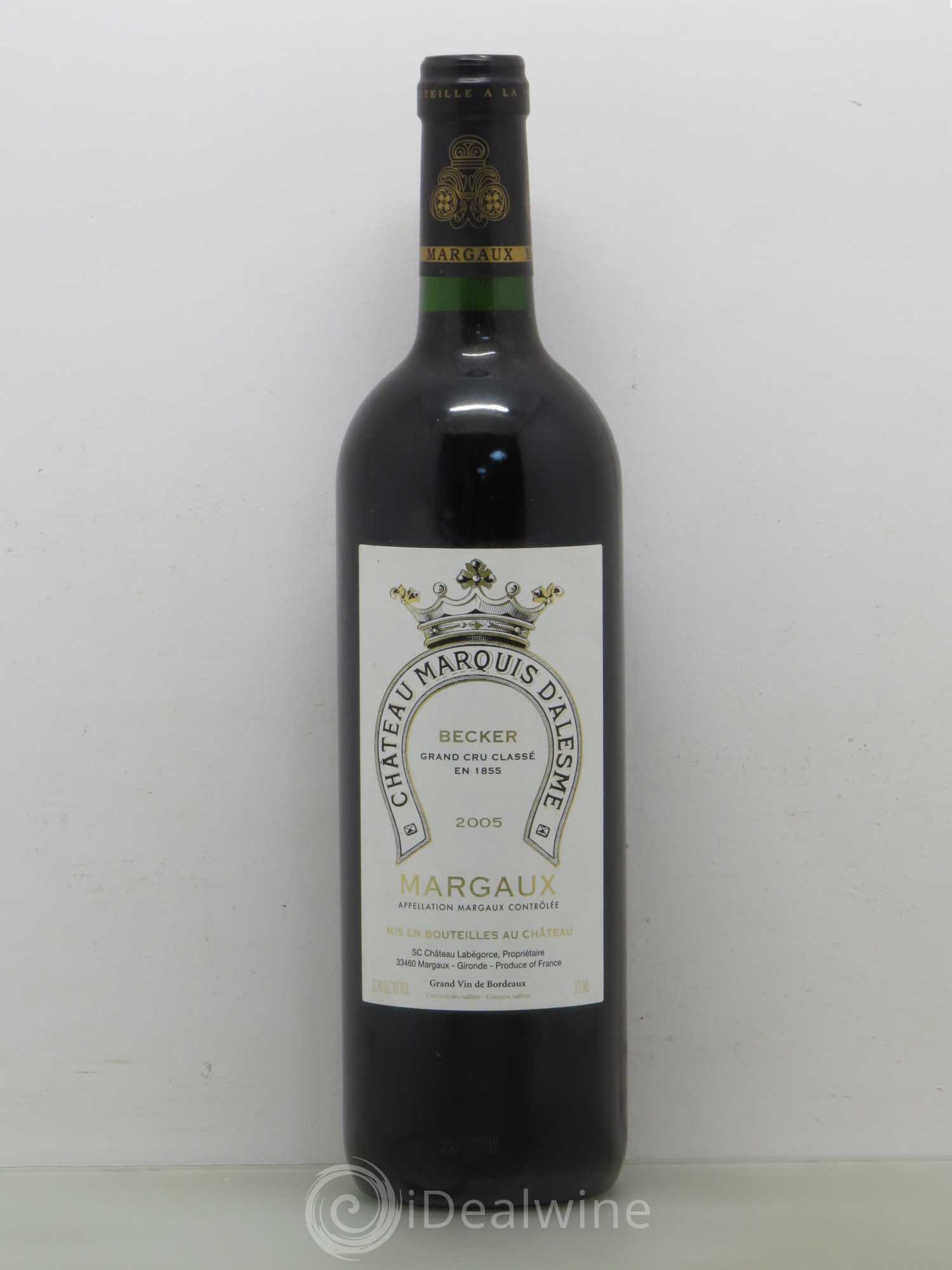 Château Marquis d'Alesme 2005 - Lot de 1 bouteille - 0