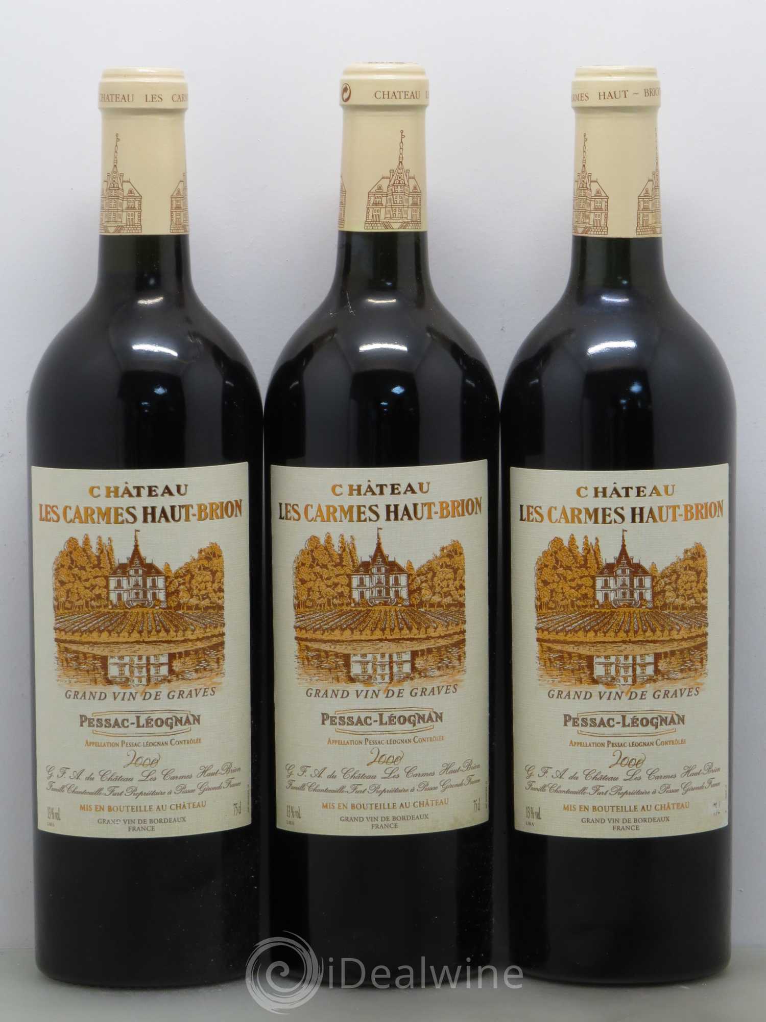 Château Les Carmes Haut-Brion 2000 - Lot de 12 bouteilles - 1