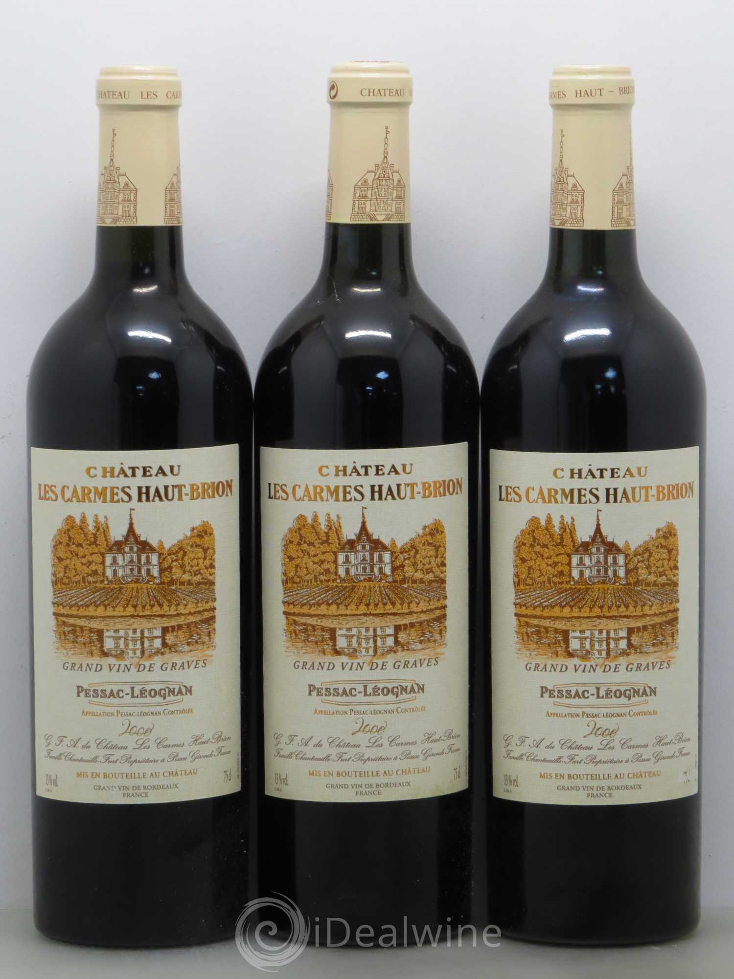 Château Les Carmes Haut-Brion 2000 - Lot de 12 bouteilles - 2