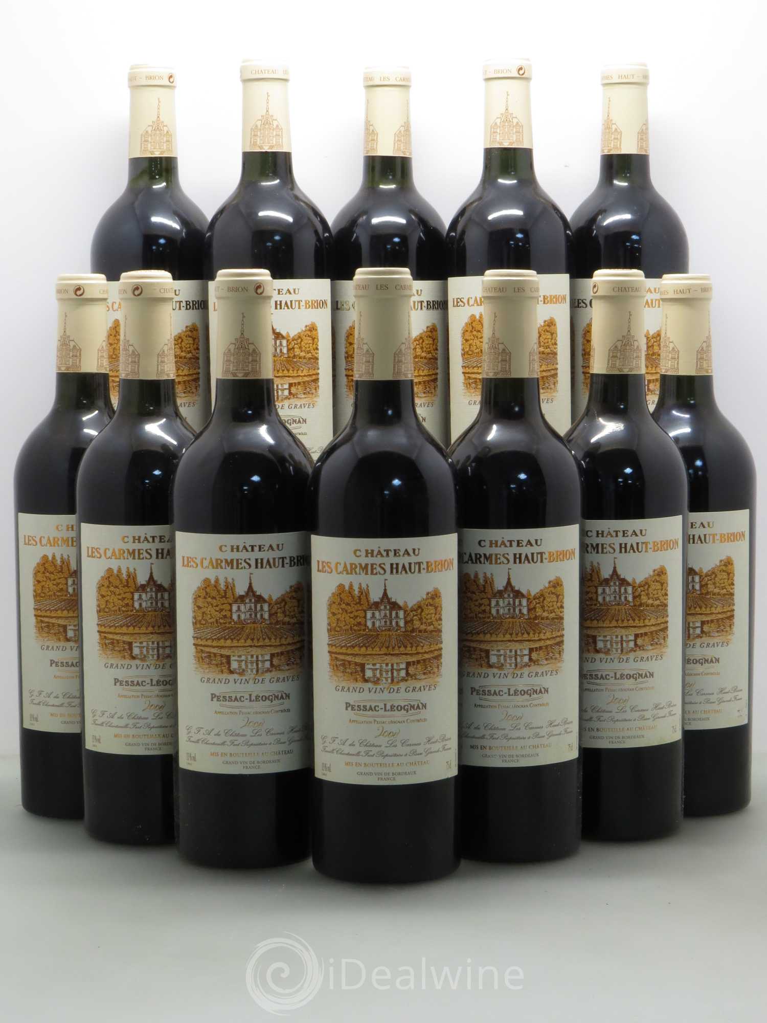 Château Les Carmes Haut-Brion 2000 - Lot de 12 bouteilles - 0