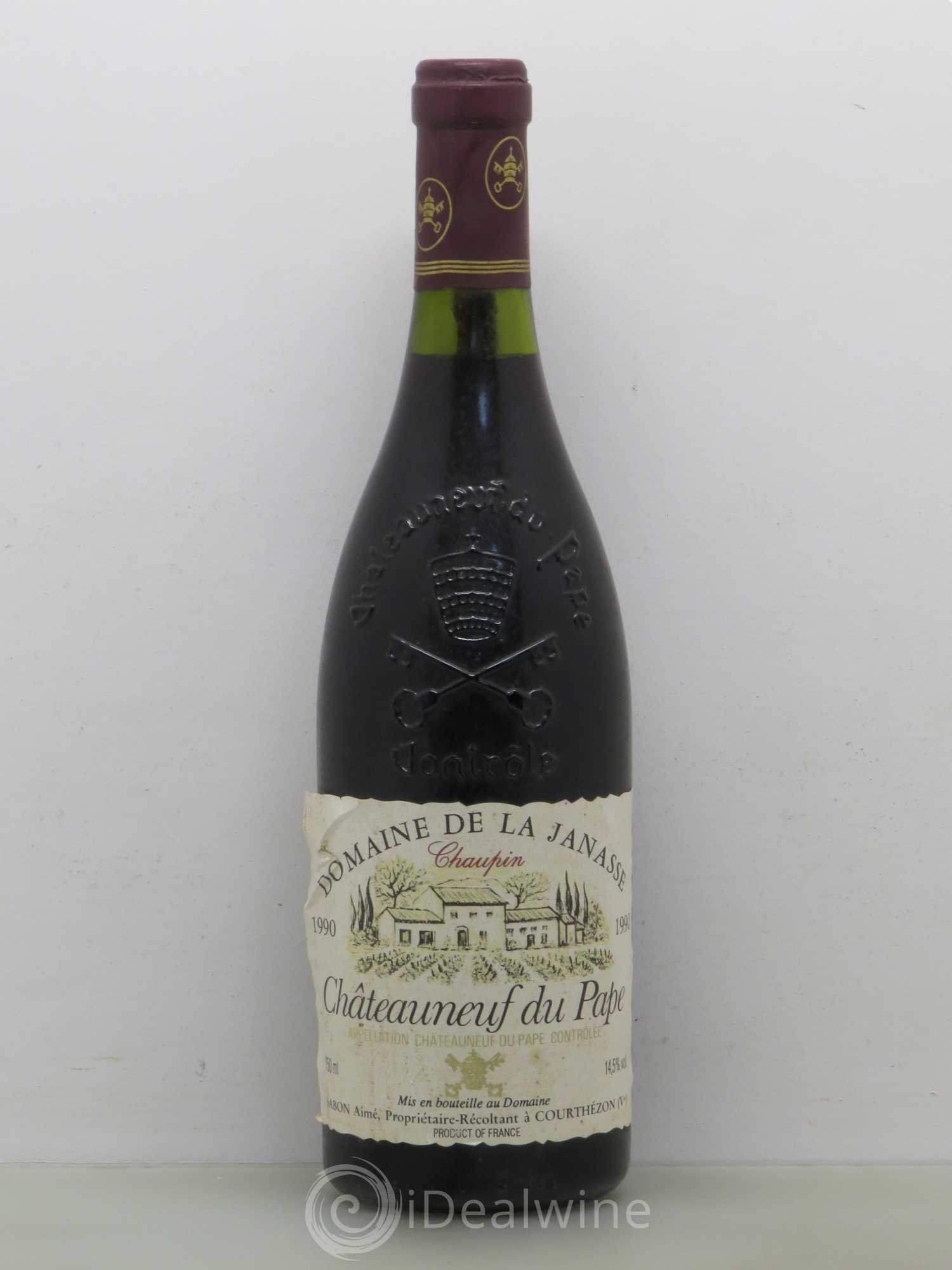 Châteauneuf-du-Pape Cuvée Chaupin La Janasse (Domaine de) 1990 - Lot de 1 bouteille - 0