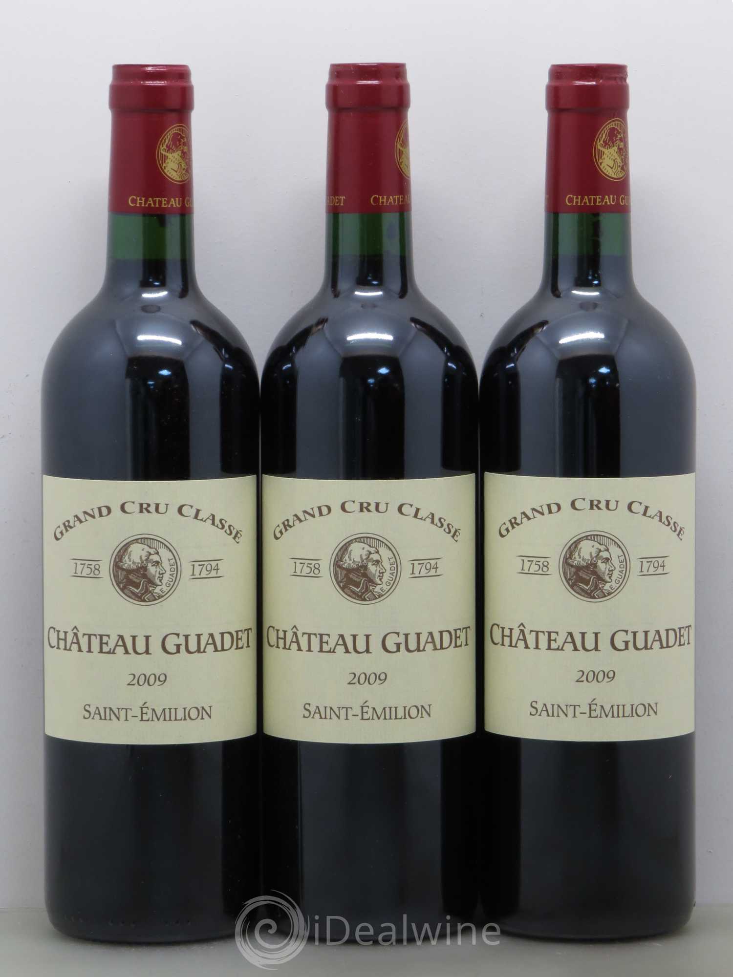 Château Guadet Grand Cru Classé 2009 - Lot de 12 bouteilles - 1