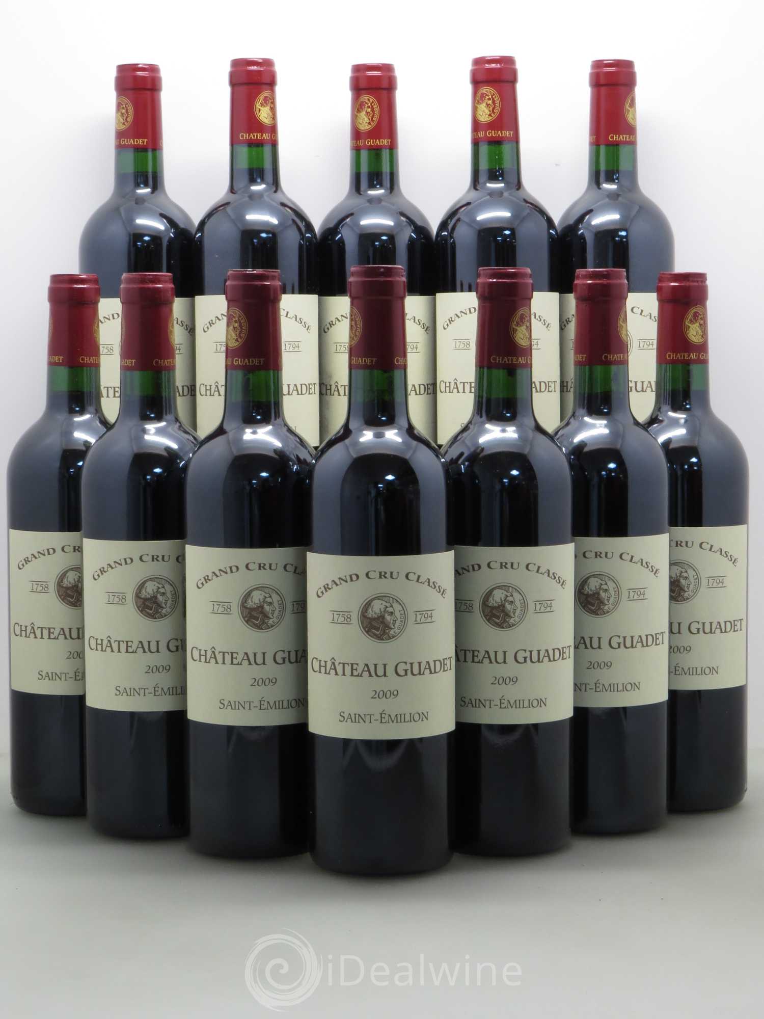 Château Guadet Grand Cru Classé 2009 - Lot de 12 bouteilles - 0