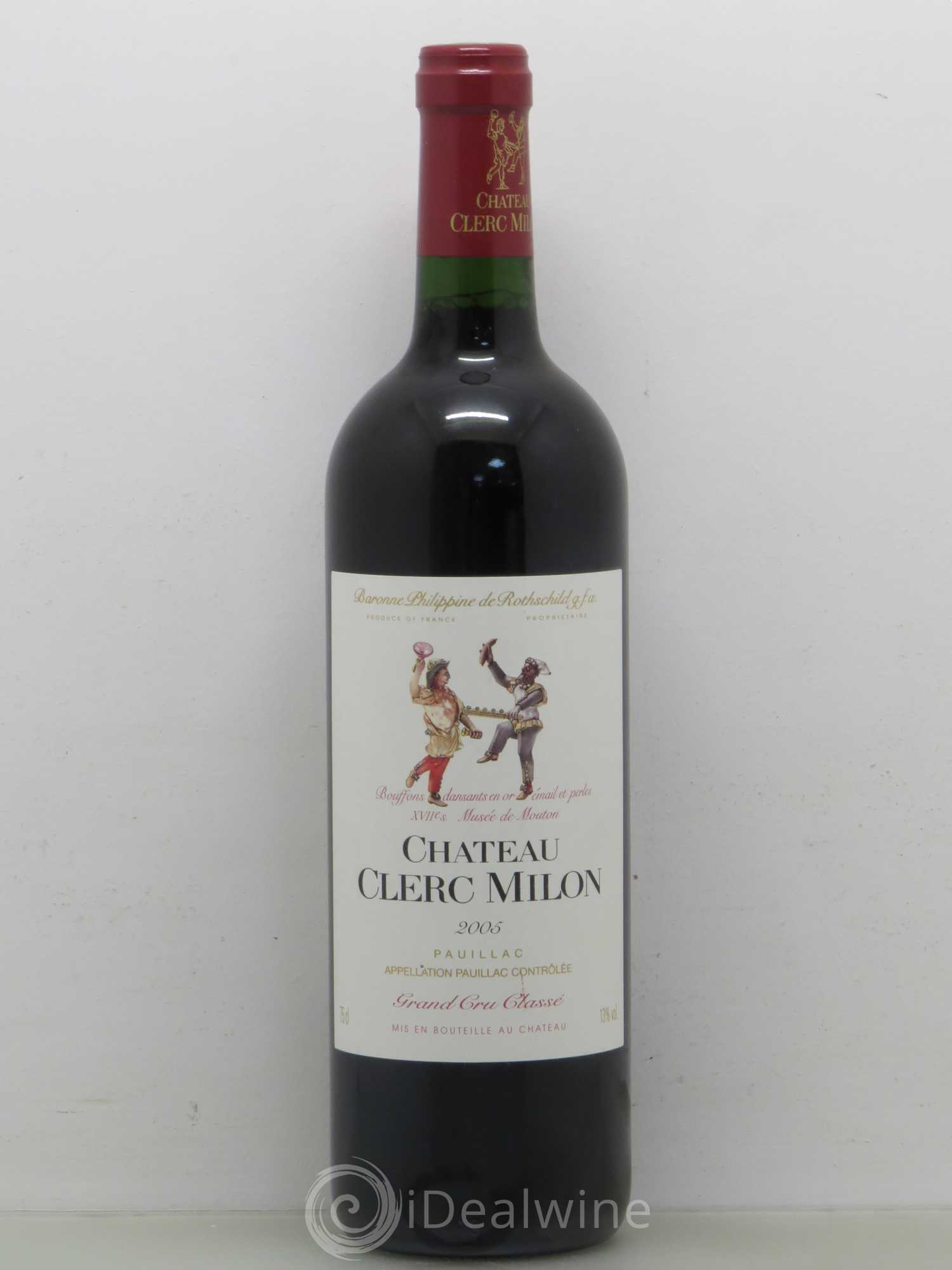 Château Clerc Milon 5ème Grand Cru Classé 2005 - Lot de 1 bouteille - 0