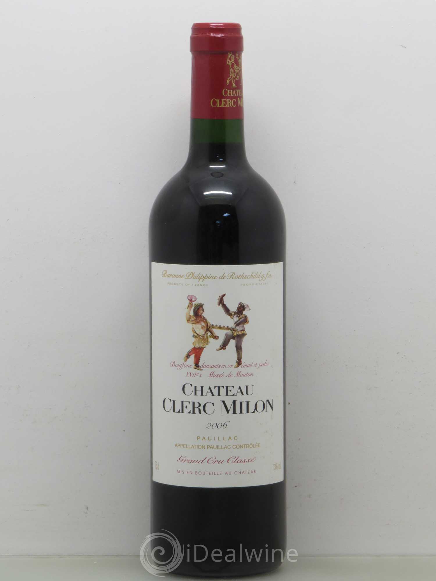 Château Clerc Milon 5ème Grand Cru Classé 2006 - Lot de 1 bouteille - 0