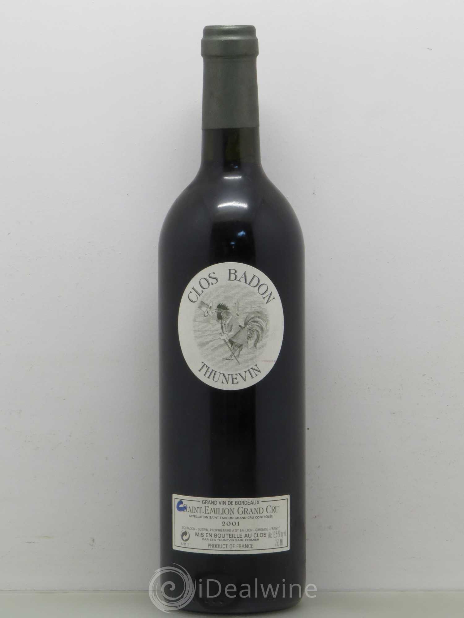 Clos Badon 2001 - Lot de 1 bouteille - 0