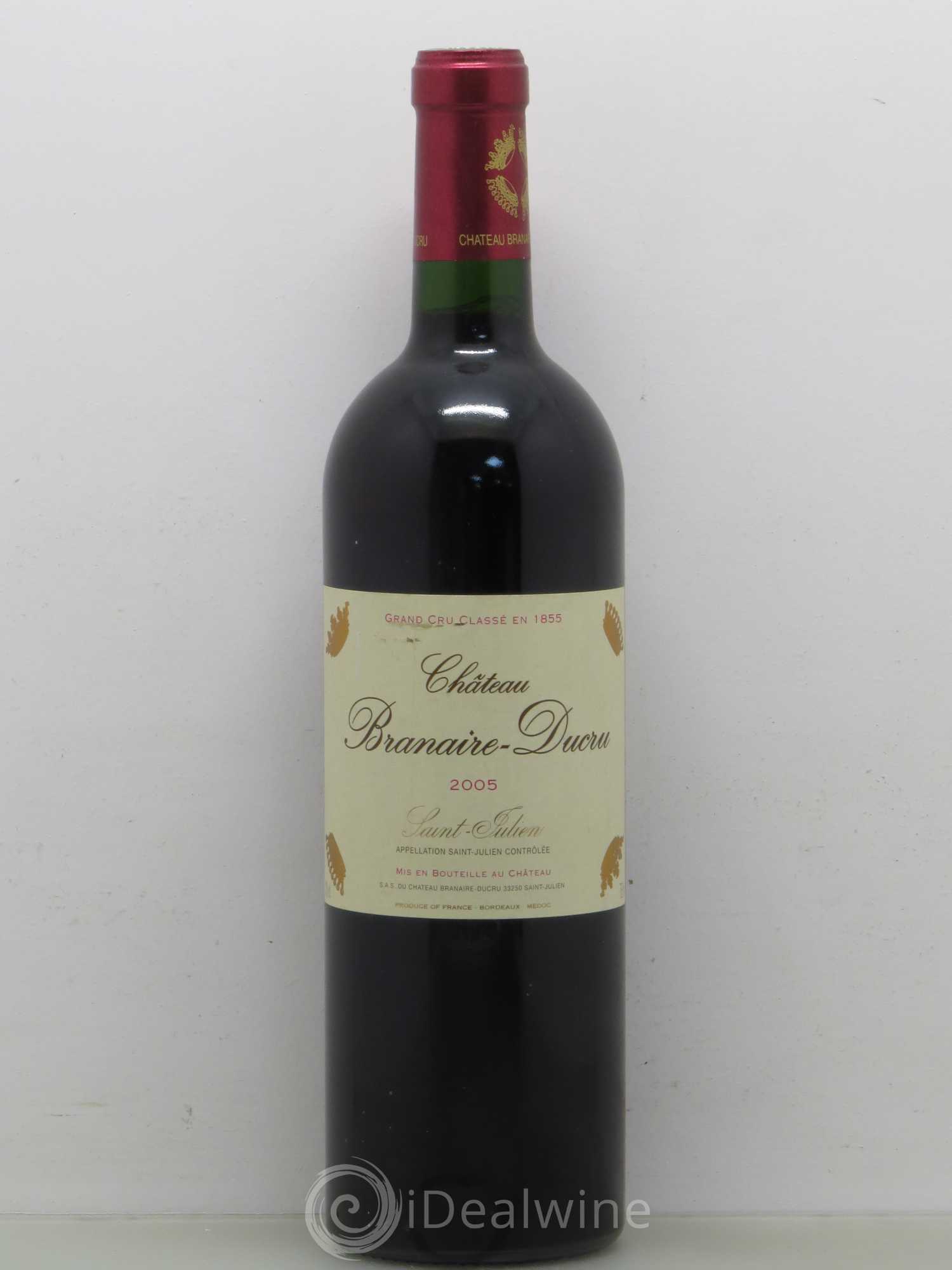 Château Branaire Ducru 4ème Grand Cru Classé 2005 - Lotto di 1 bottiglia - 0